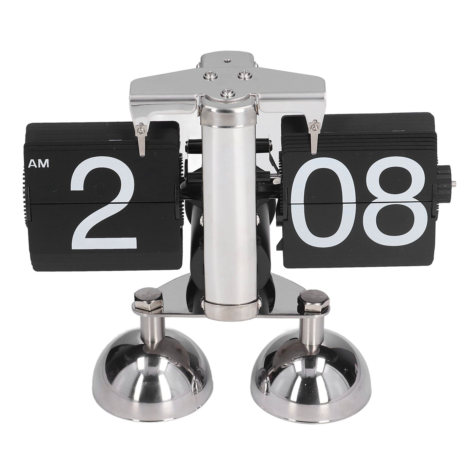 Flip Clock Quartz Movement High Accuracy Retro Style Stainless Steel Simple Operation Quartz Clock - Image 7