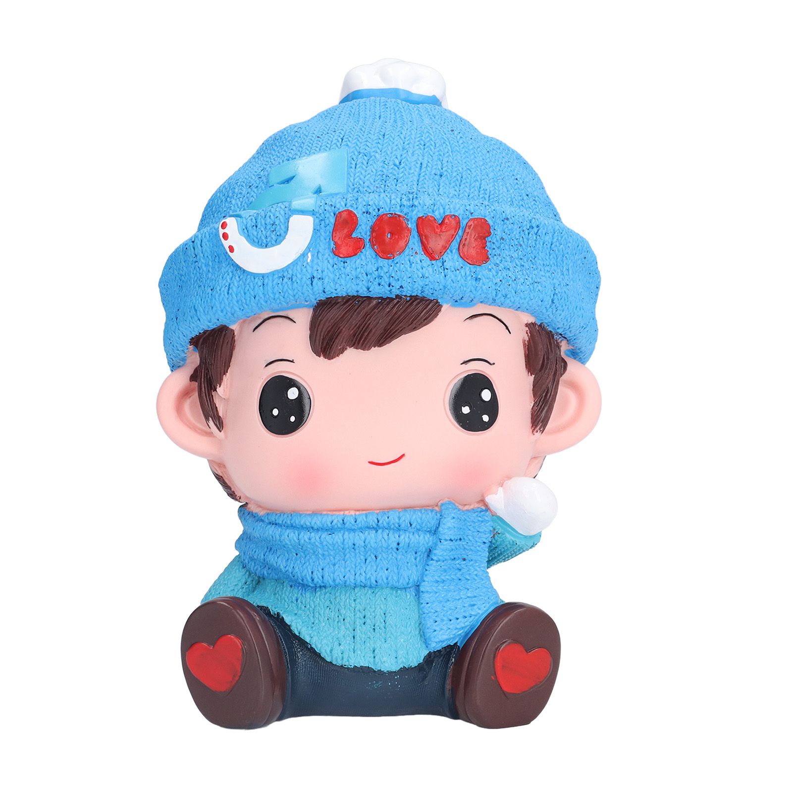 Piggy Bank Cute Cartoon Couple Doll Shape Environmental Friendly Decorative Ornament Children Toy GiftsMale Doll - Image 1