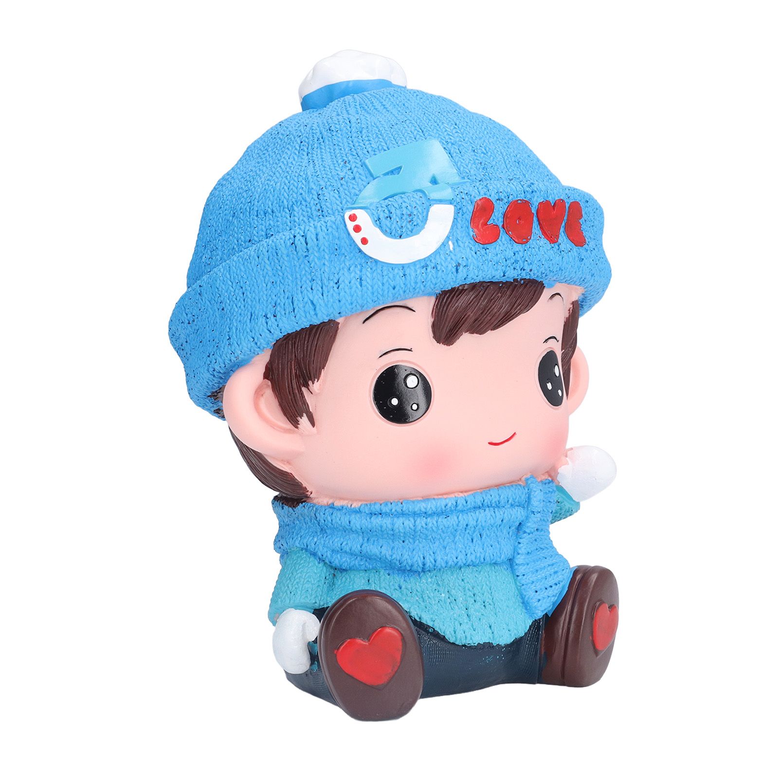 Piggy Bank Cute Cartoon Couple Doll Shape Environmental Friendly Decorative Ornament Children Toy GiftsMale Doll - Image 3