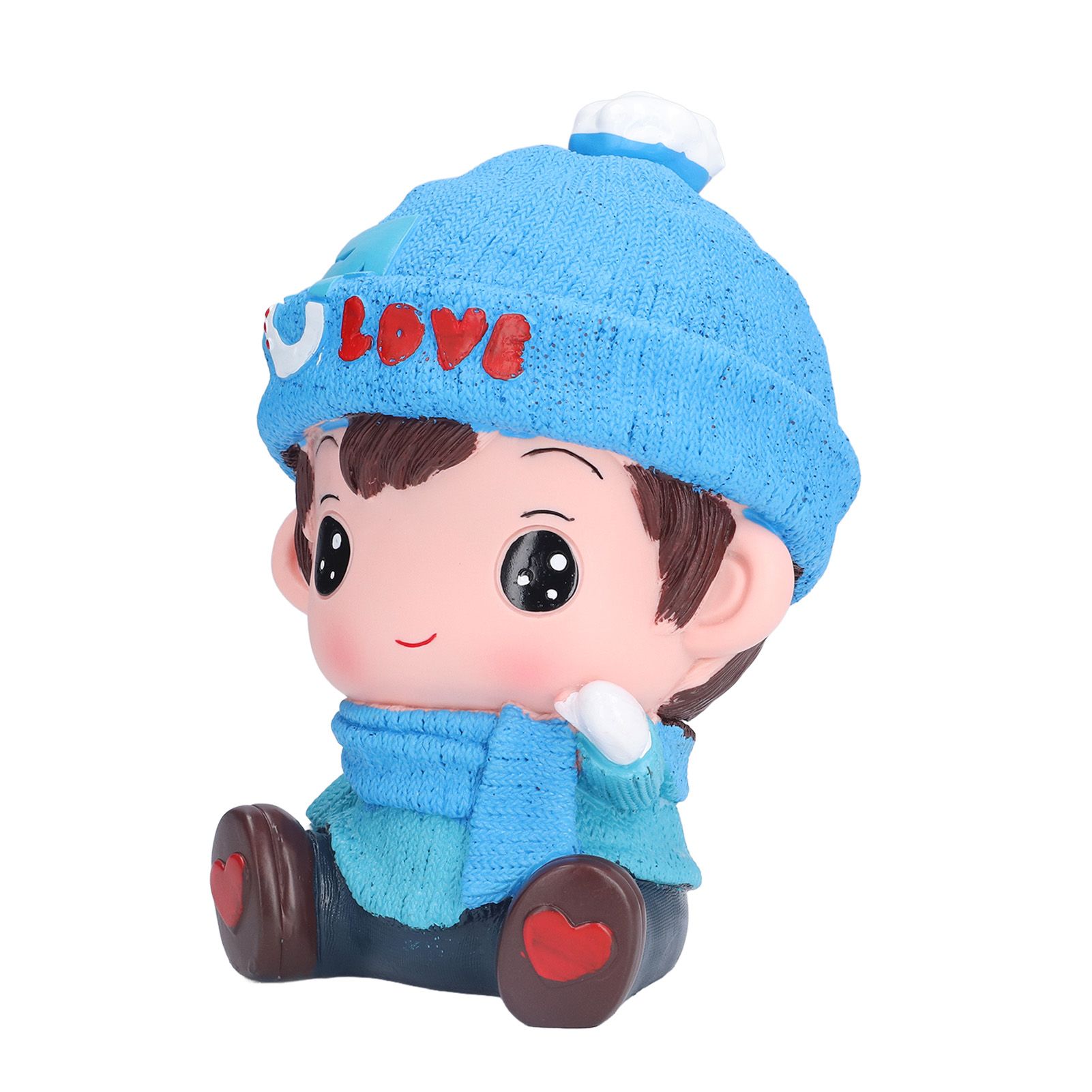Piggy Bank Cute Cartoon Couple Doll Shape Environmental Friendly Decorative Ornament Children Toy GiftsMale Doll - Image 4