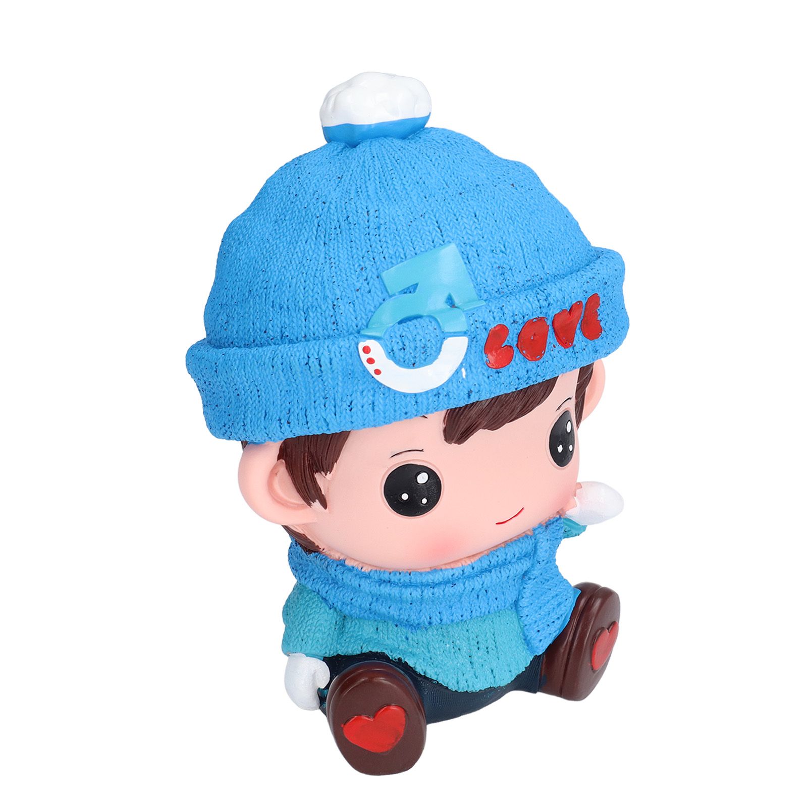 Piggy Bank Cute Cartoon Couple Doll Shape Environmental Friendly Decorative Ornament Children Toy GiftsMale Doll - Image 5