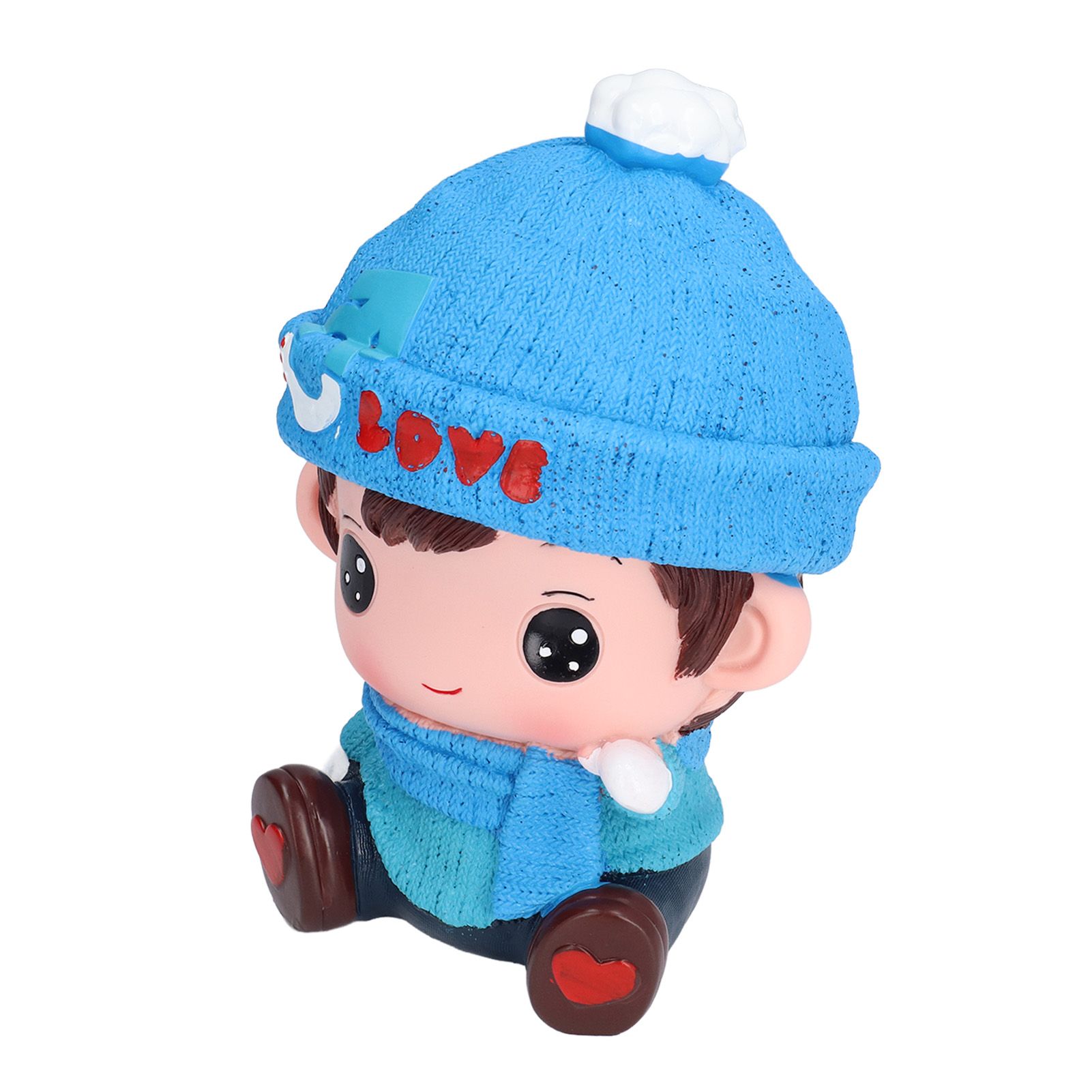 Piggy Bank Cute Cartoon Couple Doll Shape Environmental Friendly Decorative Ornament Children Toy GiftsMale Doll - Image 6