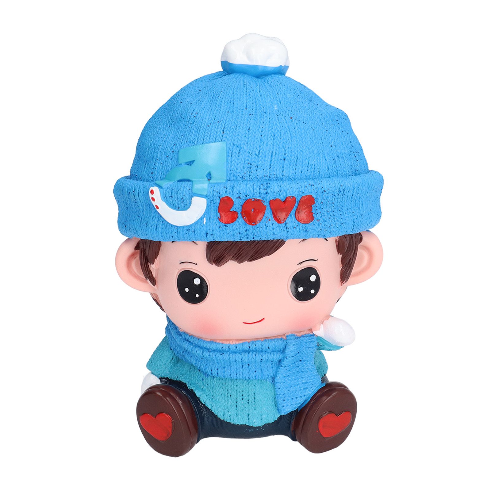 Piggy Bank Cute Cartoon Couple Doll Shape Environmental Friendly Decorative Ornament Children Toy GiftsMale Doll - Image 7