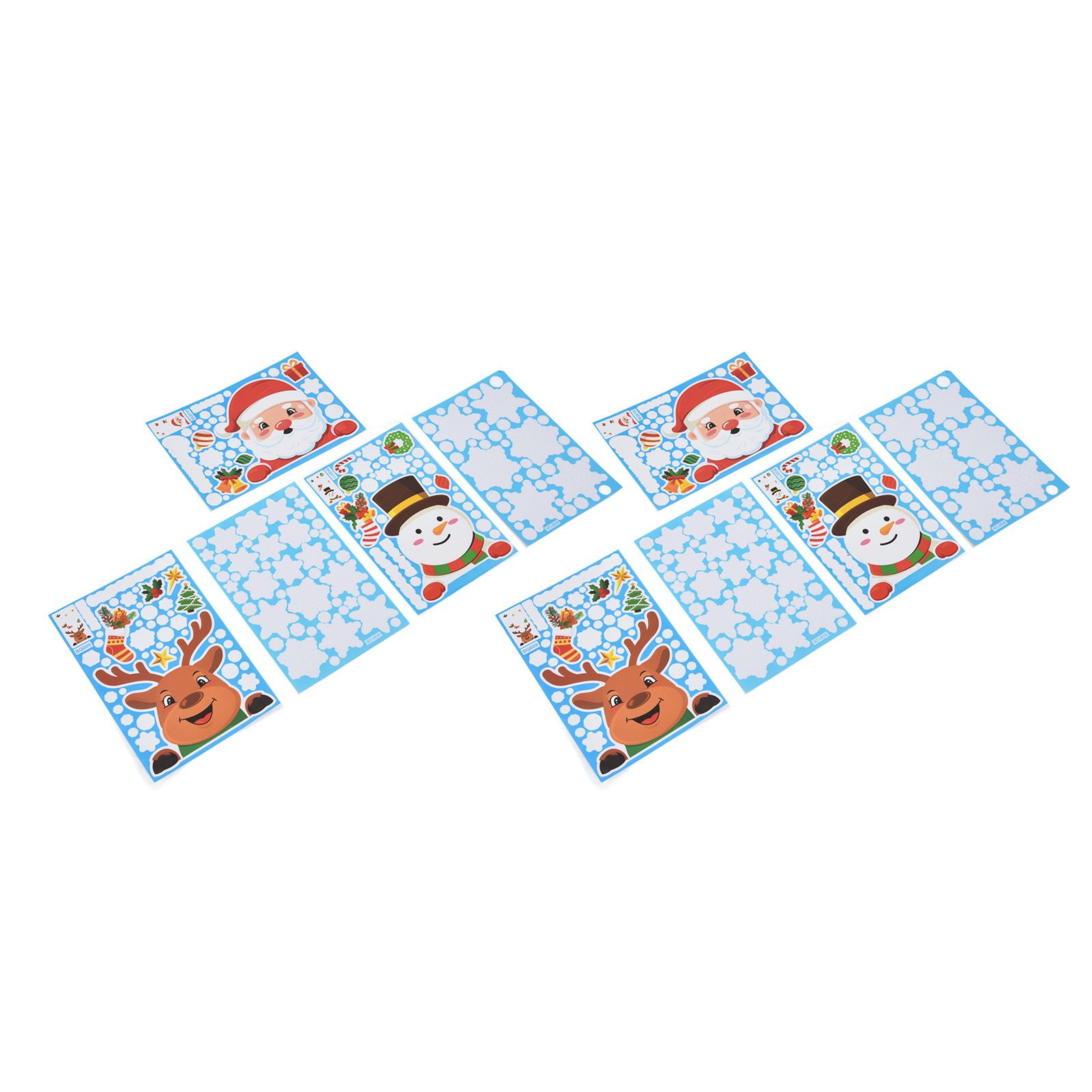 2Set Christmas Sticker DIY Window Glass Sticker Deer Snowman Decorative Sticker for Party Festival - Image 2