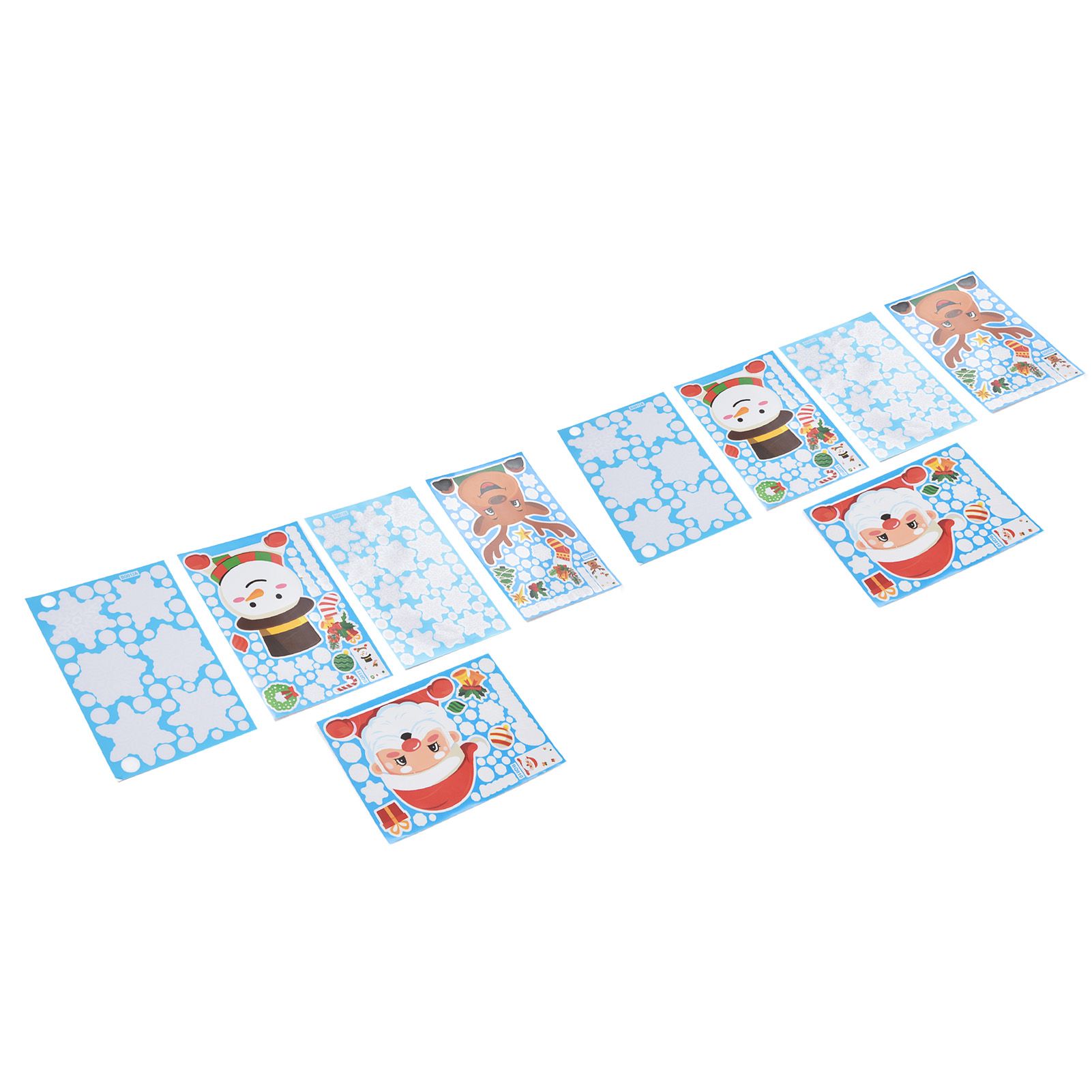 2Set Christmas Sticker DIY Window Glass Sticker Deer Snowman Decorative Sticker for Party Festival - Image 4