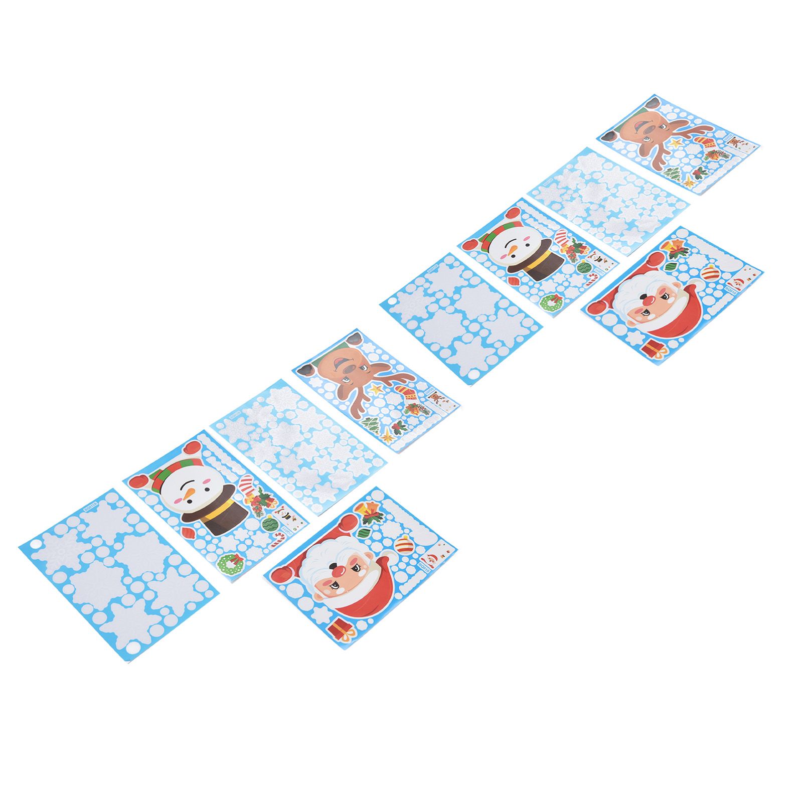 2Set Christmas Sticker DIY Window Glass Sticker Deer Snowman Decorative Sticker for Party Festival - Image 5