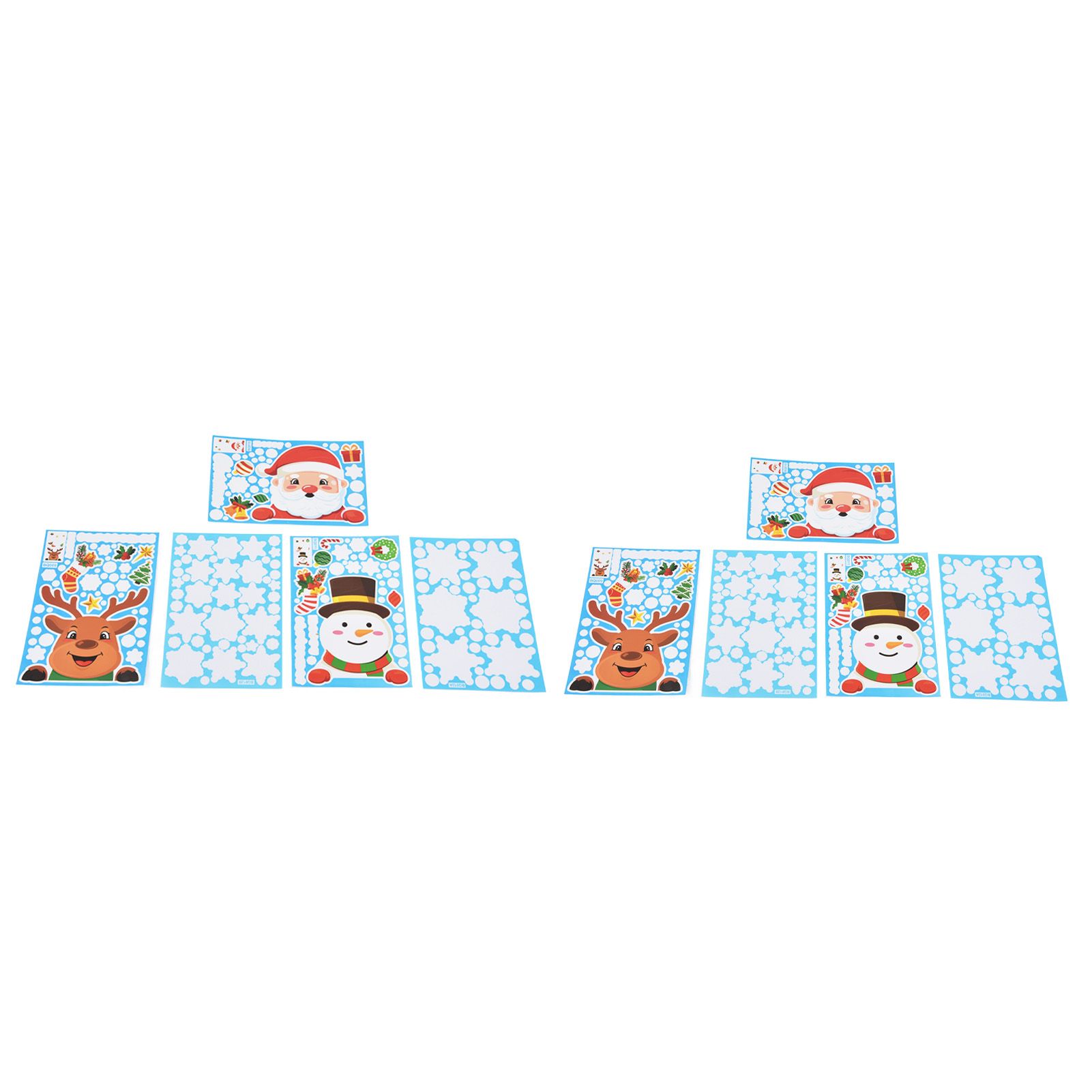2Set Christmas Sticker DIY Window Glass Sticker Deer Snowman Decorative Sticker for Party Festival - Image 6