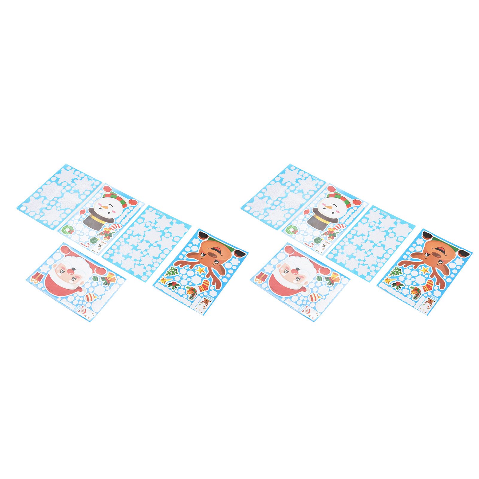 2Set Christmas Sticker DIY Window Glass Sticker Deer Snowman Decorative Sticker for Party Festival - Image 7