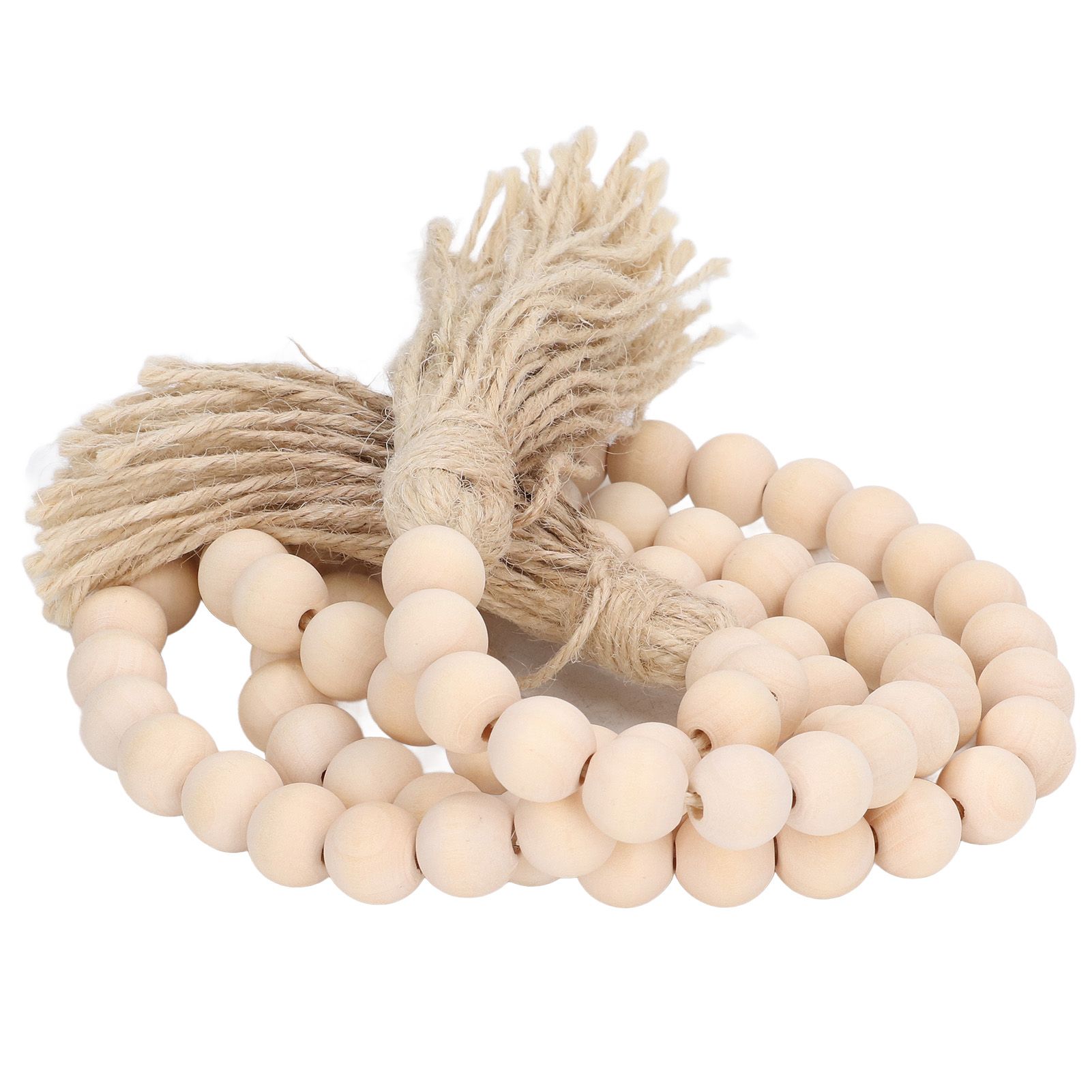 Wood Bead Garland Hand Crafted Fine Workmanship Comfortable Hold Bohemian Style Prayer Beads - Image 2