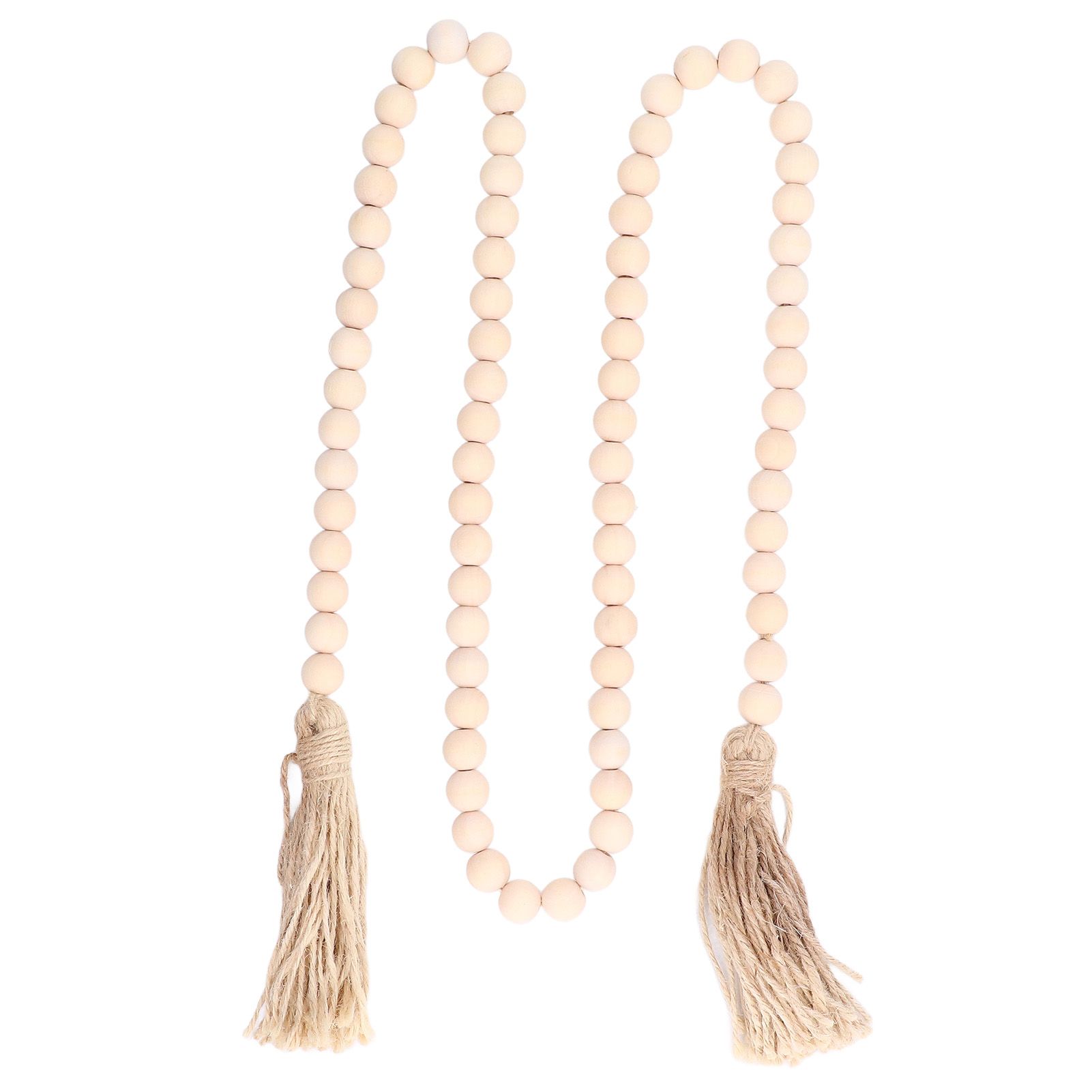 Wood Bead Garland Hand Crafted Fine Workmanship Comfortable Hold Bohemian Style Prayer Beads - Image 3
