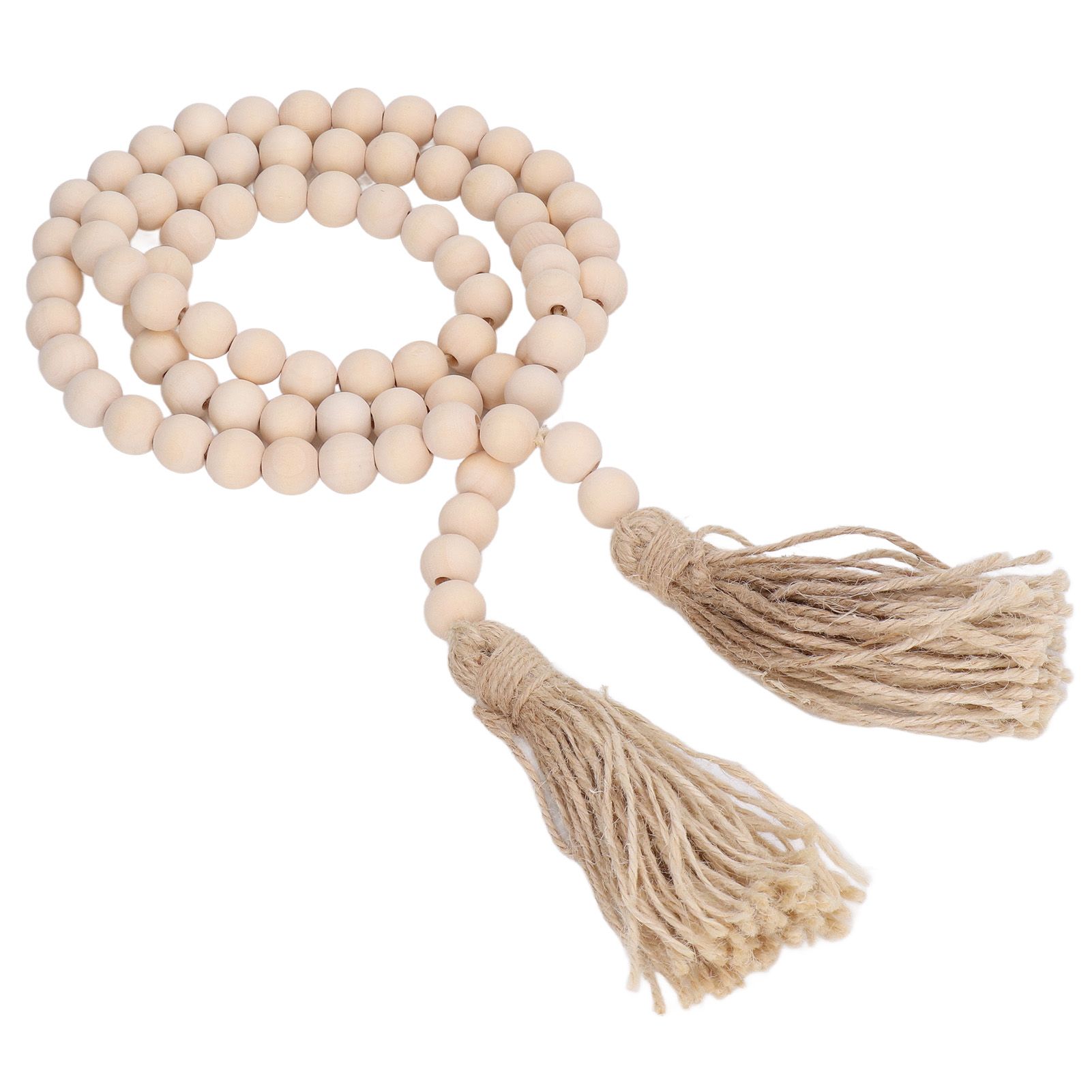 Wood Bead Garland Hand Crafted Fine Workmanship Comfortable Hold Bohemian Style Prayer Beads - Image 5