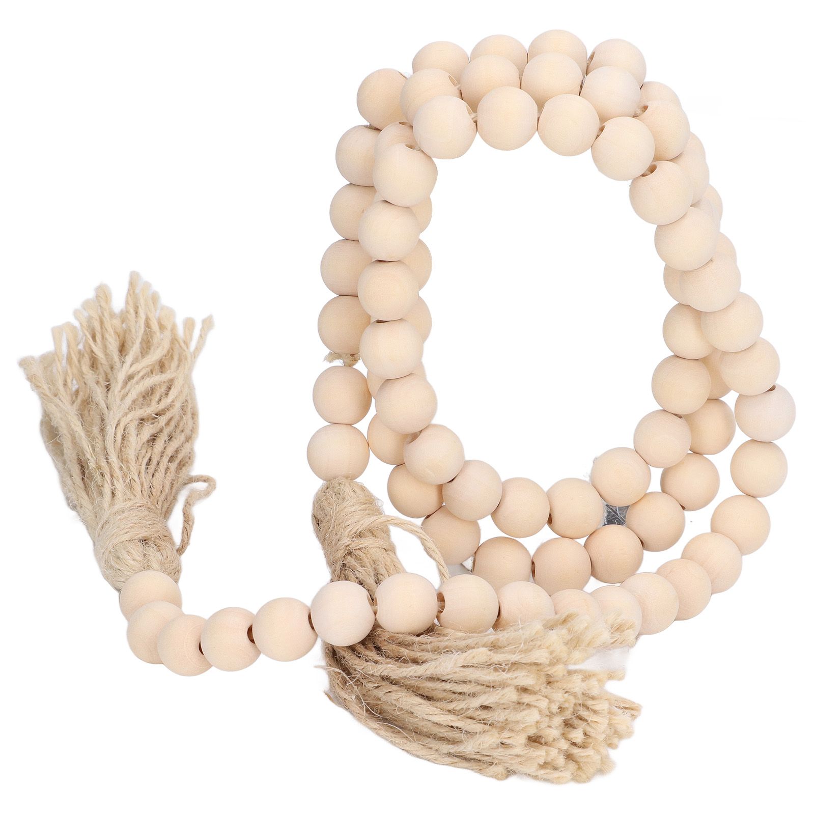 Wood Bead Garland Hand Crafted Fine Workmanship Comfortable Hold Bohemian Style Prayer Beads - Image 7