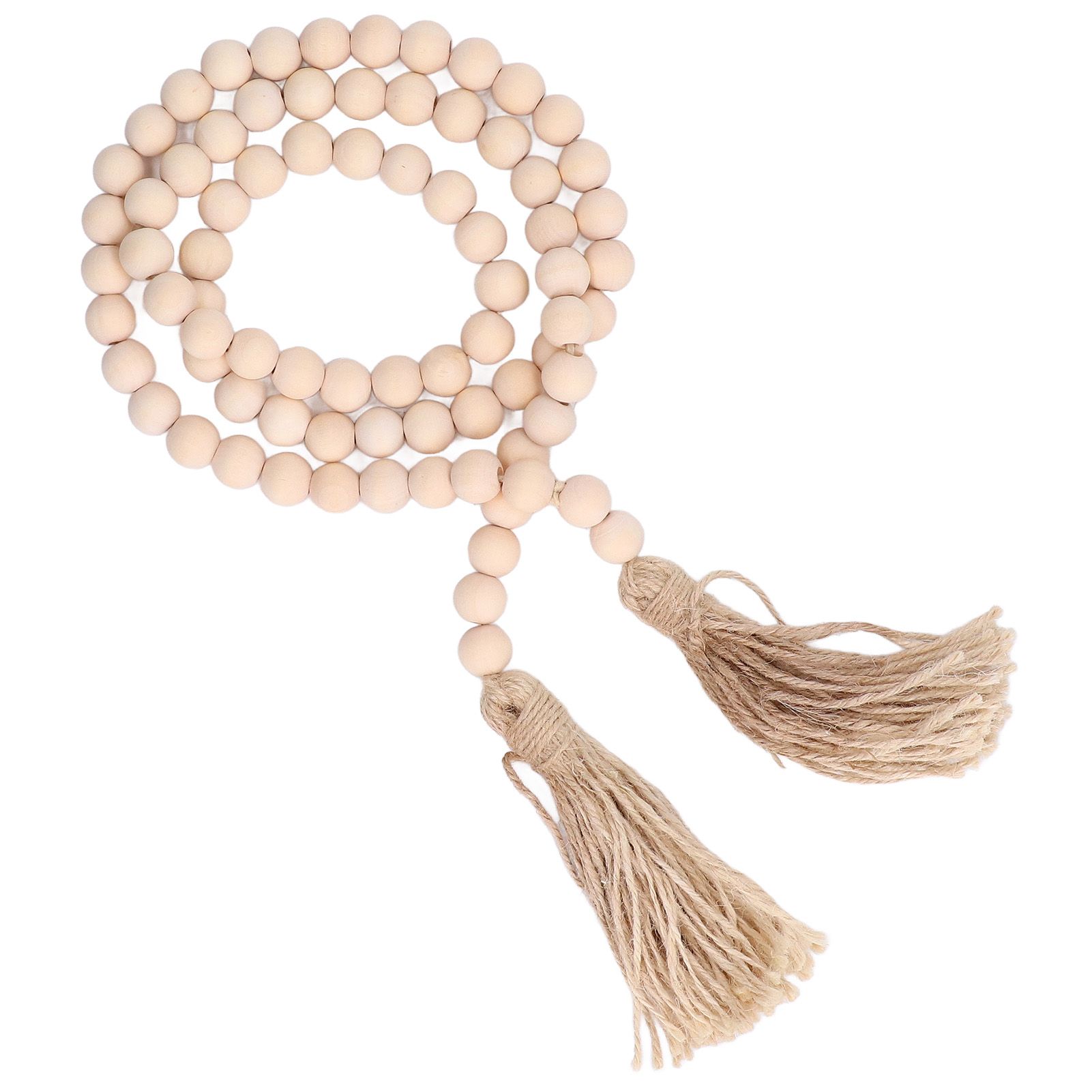 Wood Bead Garland Hand Crafted Fine Workmanship Comfortable Hold Bohemian Style Prayer Beads - Image 8