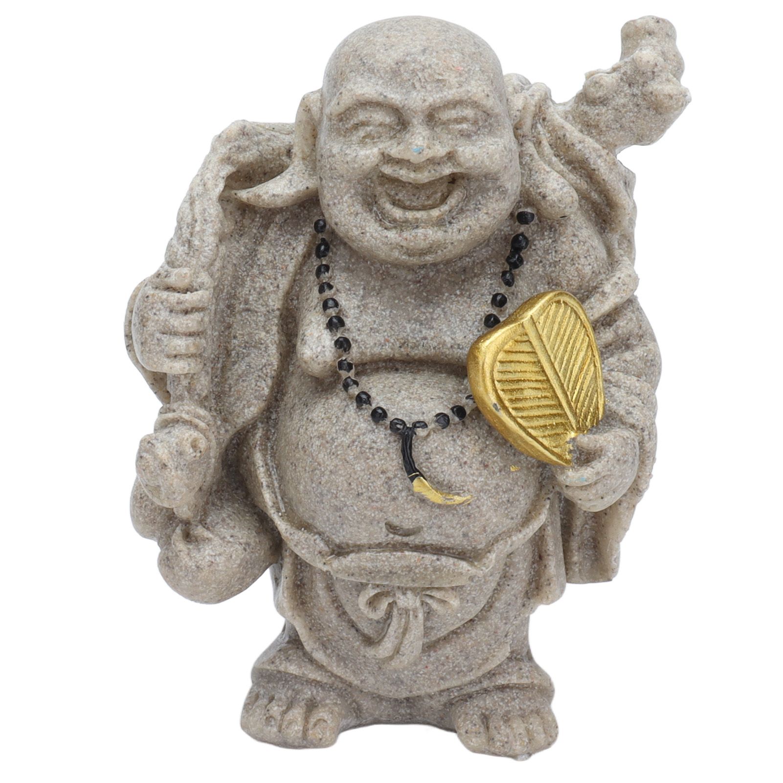 Buddha Statue Resin Mini 8cm Maitreya Laughing Buddha Figurine for Home Office Decoration Gift Collection - Image 1
