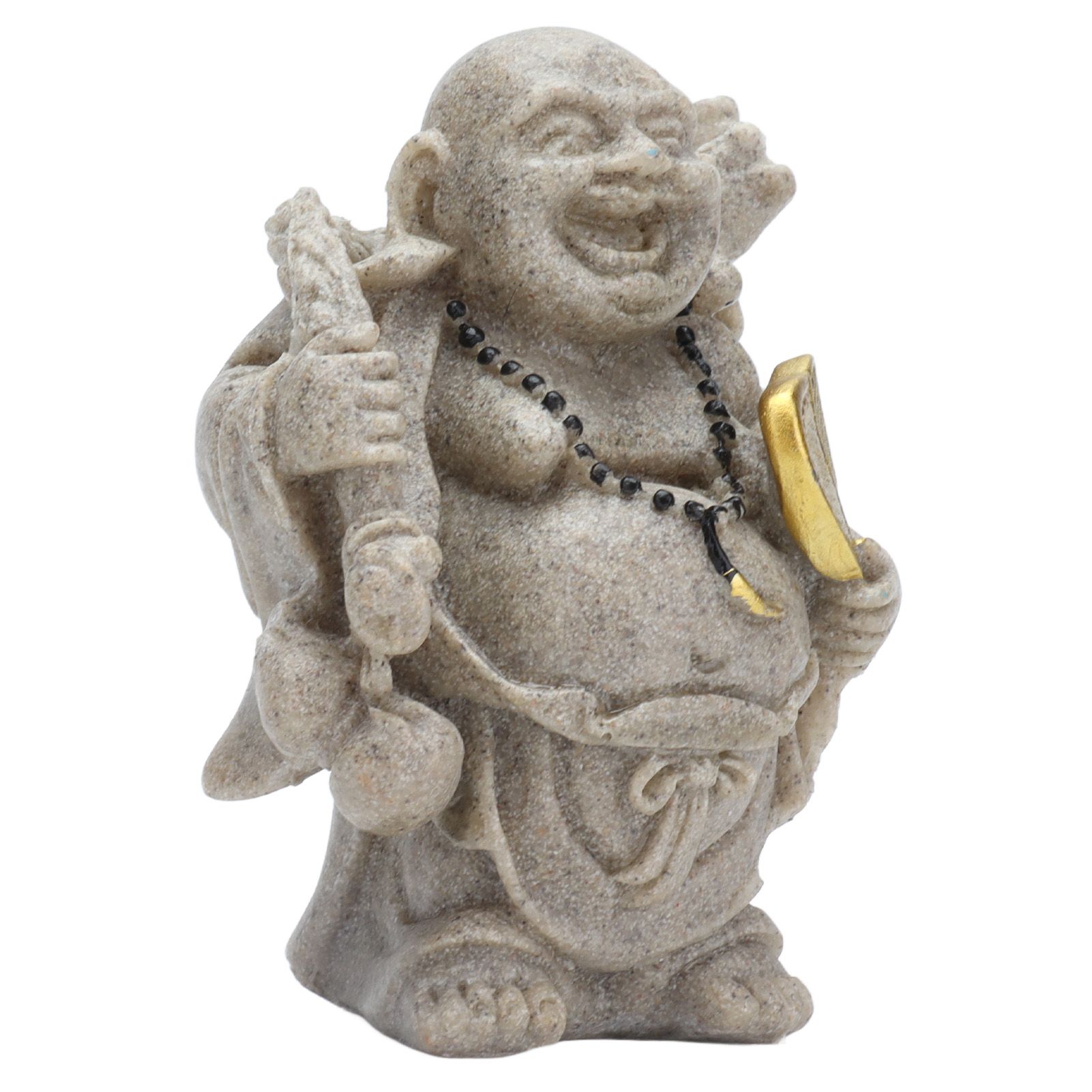 Buddha Statue Resin Mini 8cm Maitreya Laughing Buddha Figurine for Home Office Decoration Gift Collection - Image 2
