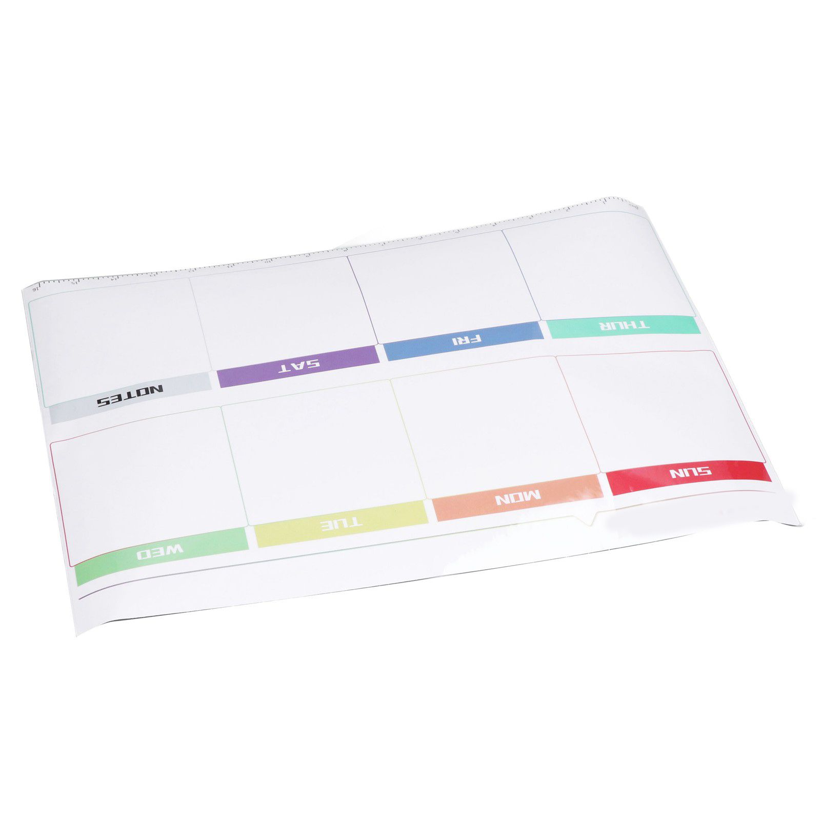 Weekly Calendar Self Adhesive Reusable Weekly Dry Erase Board Paste with Eraser for Home Wall Fridge - Image 4