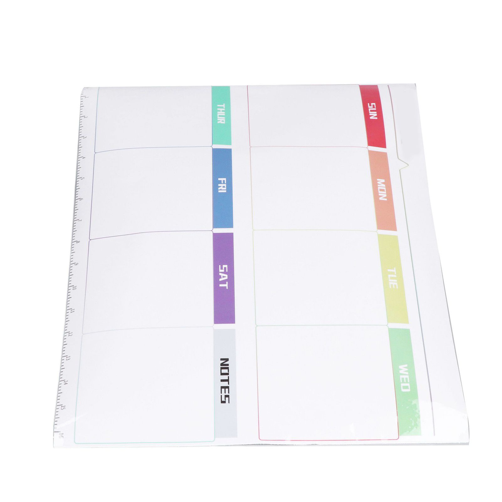 Weekly Calendar Self Adhesive Reusable Weekly Dry Erase Board Paste with Eraser for Home Wall Fridge - Image 5