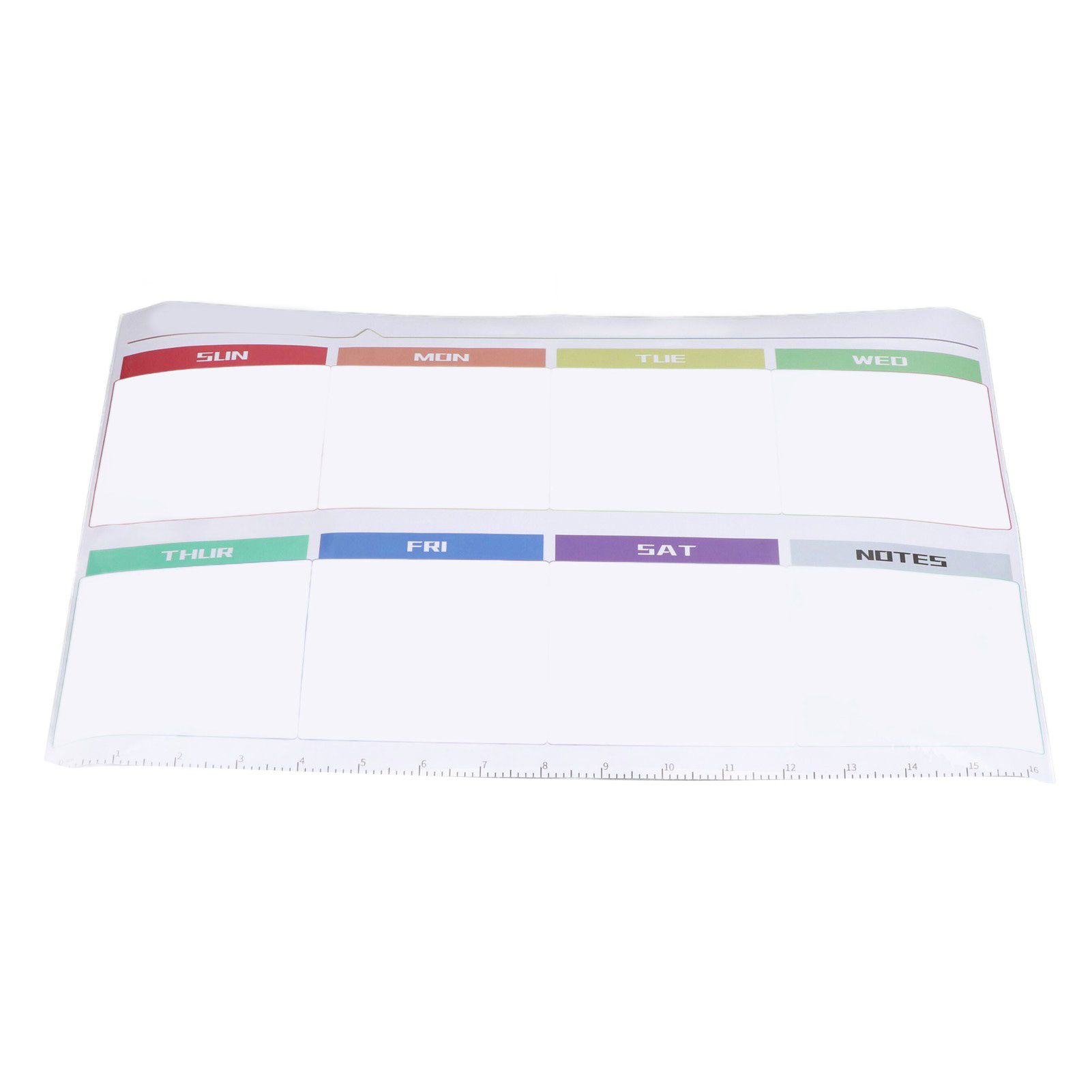 Weekly Calendar Self Adhesive Reusable Weekly Dry Erase Board Paste with Eraser for Home Wall Fridge - Image 6