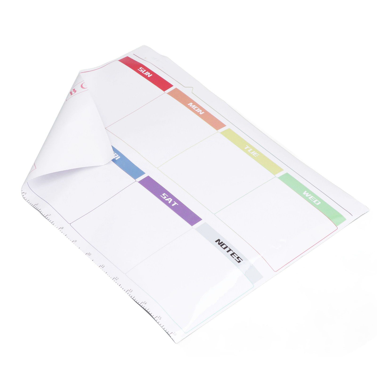 Weekly Calendar Self Adhesive Reusable Weekly Dry Erase Board Paste with Eraser for Home Wall Fridge - Image 7