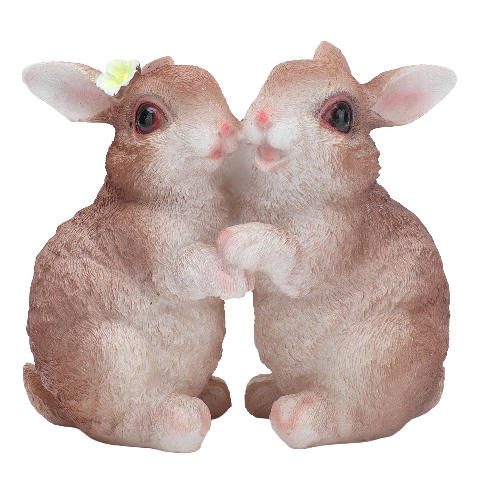 Garden Bunny Statues Resin Crafts Decorations Potted Landscaping Sculpture Animal Models for Lawn Garden - Image 1