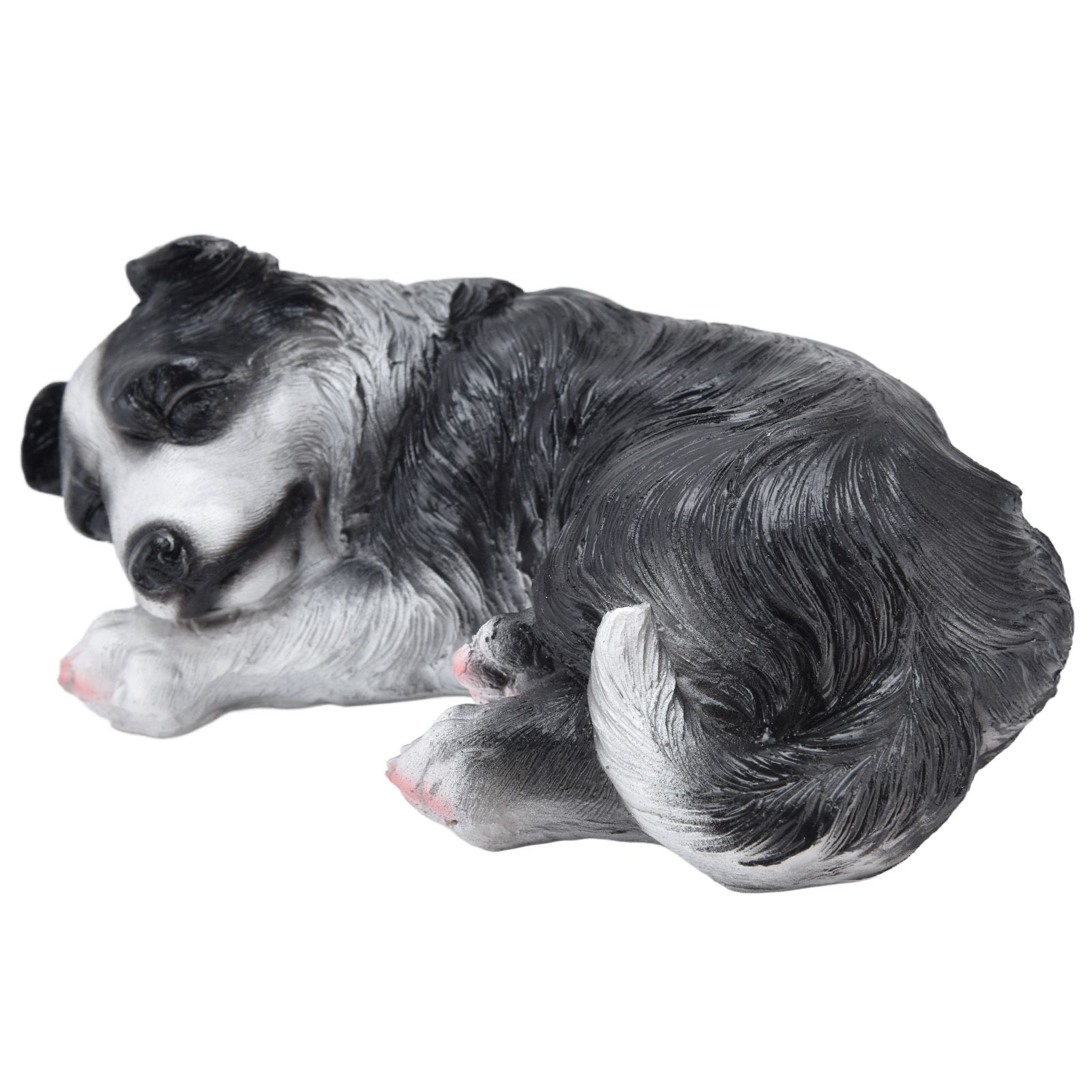 Dog Ornament Textured Exquisite Vivid Real Cute Dog Statue for Garden Lawn Desk Decoration - Image 3