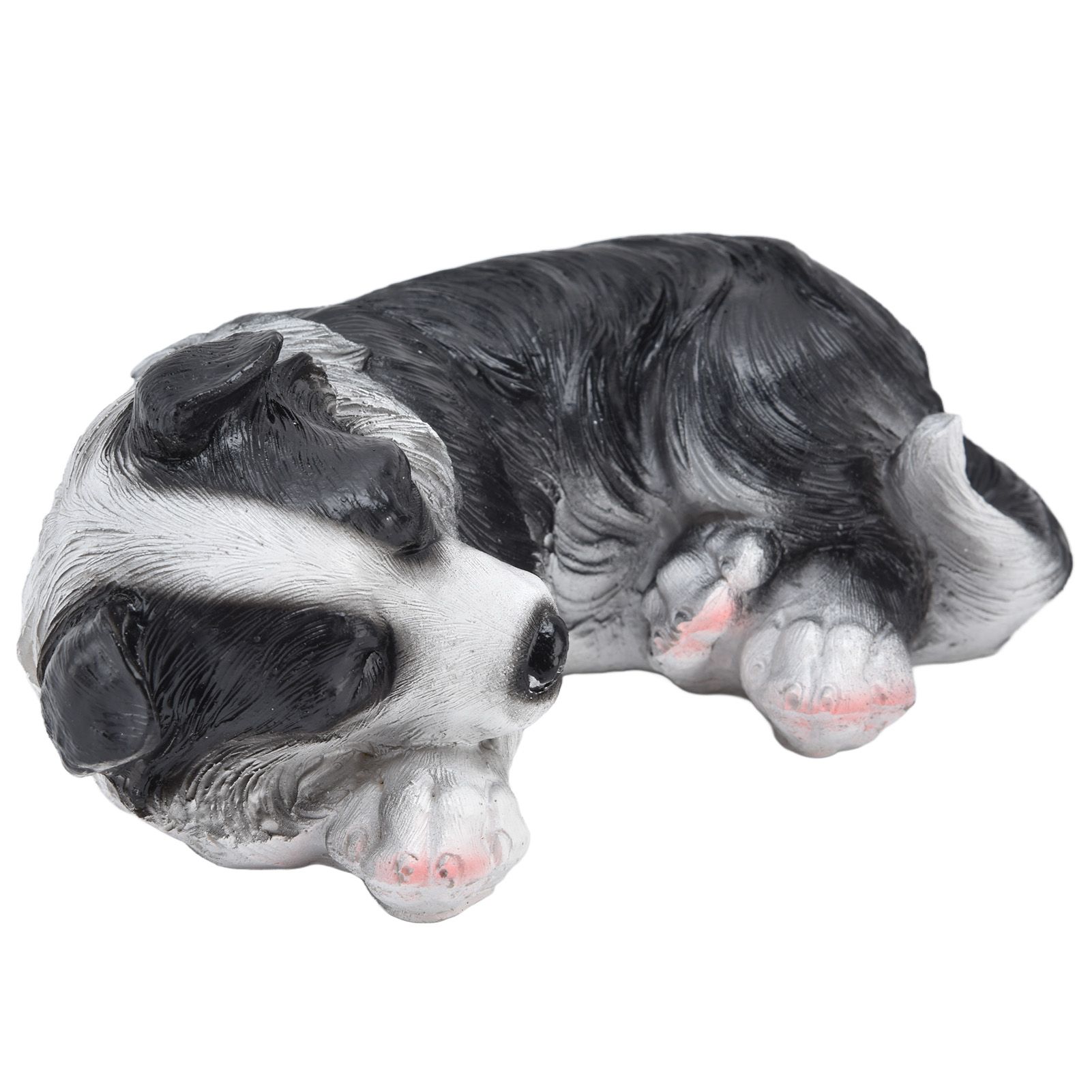 Dog Ornament Textured Exquisite Vivid Real Cute Dog Statue for Garden Lawn Desk Decoration - Image 5