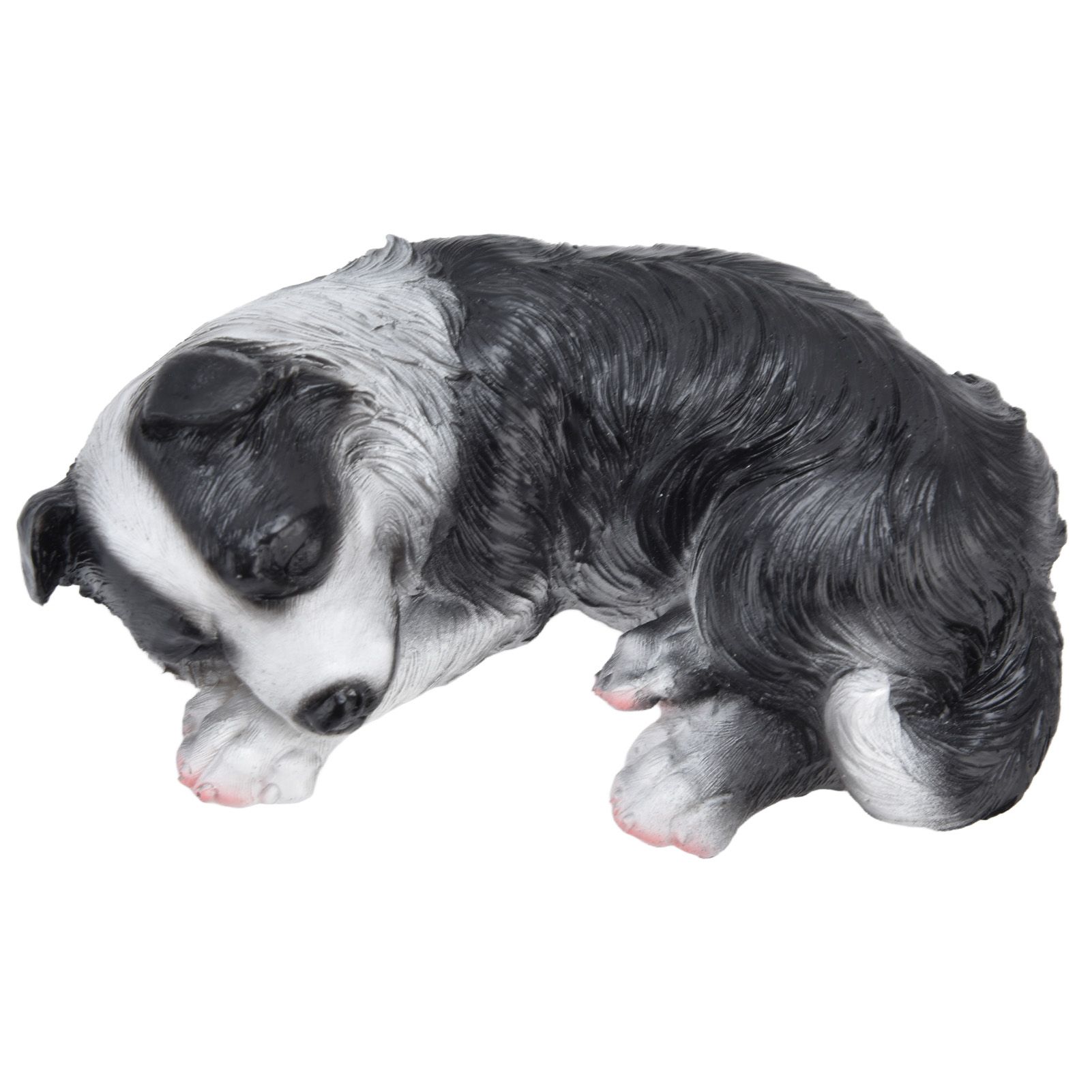 Dog Ornament Textured Exquisite Vivid Real Cute Dog Statue for Garden Lawn Desk Decoration - Image 6