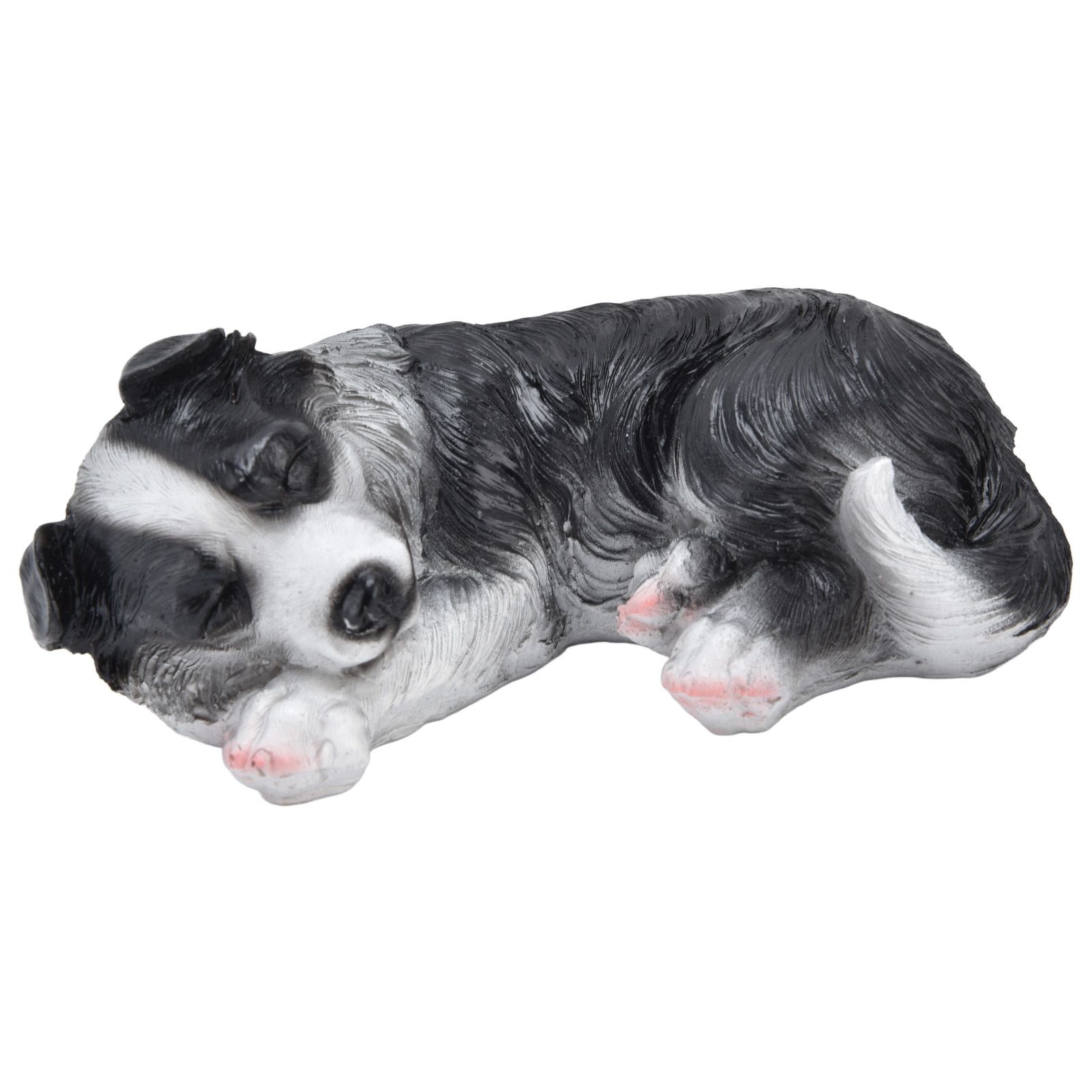 Dog Ornament Textured Exquisite Vivid Real Cute Dog Statue for Garden Lawn Desk Decoration - Image 8