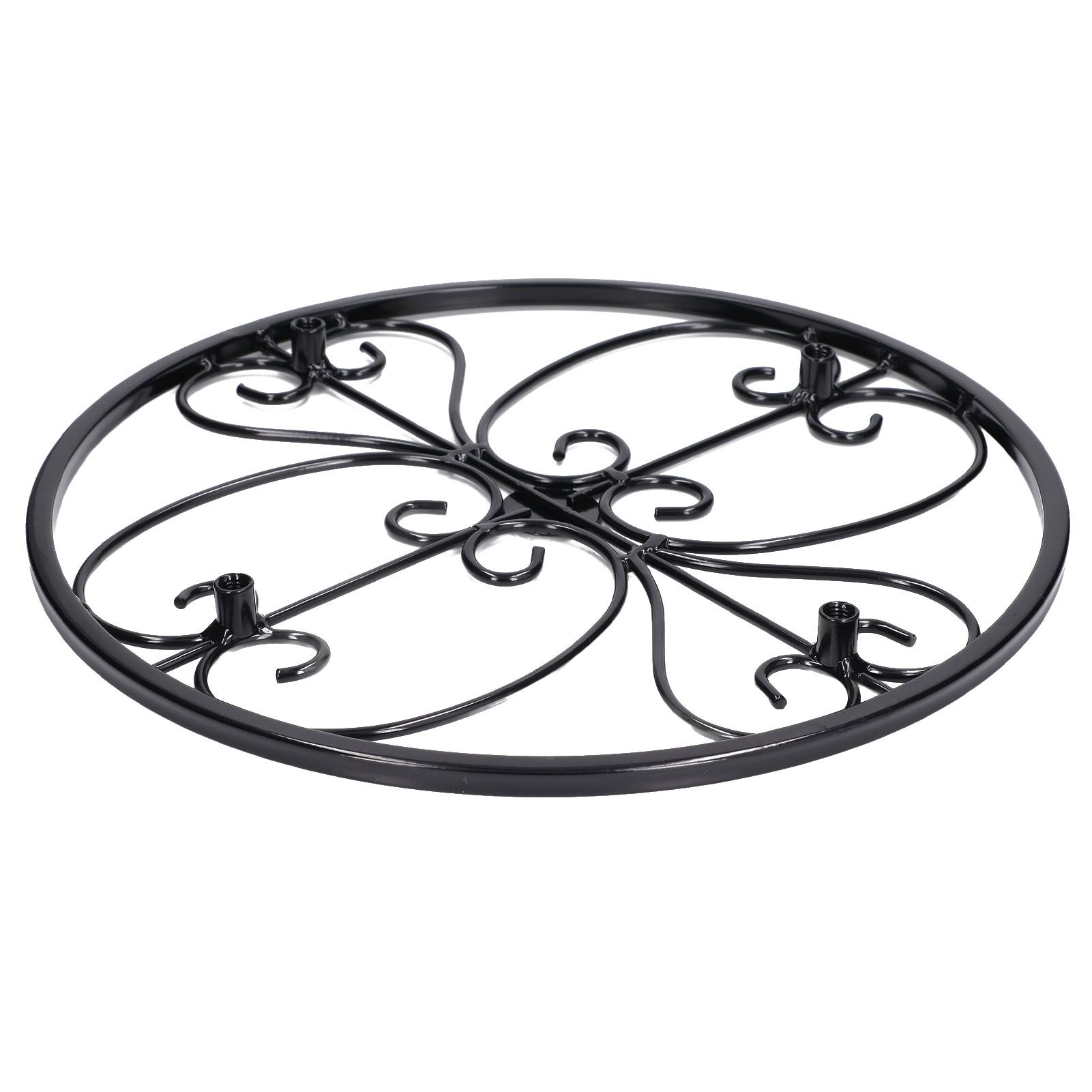 Flower Stand Elegant Style Unique Standable Design Durable Stable Easy Movable Plant Shelf for Garden Home - Image 3
