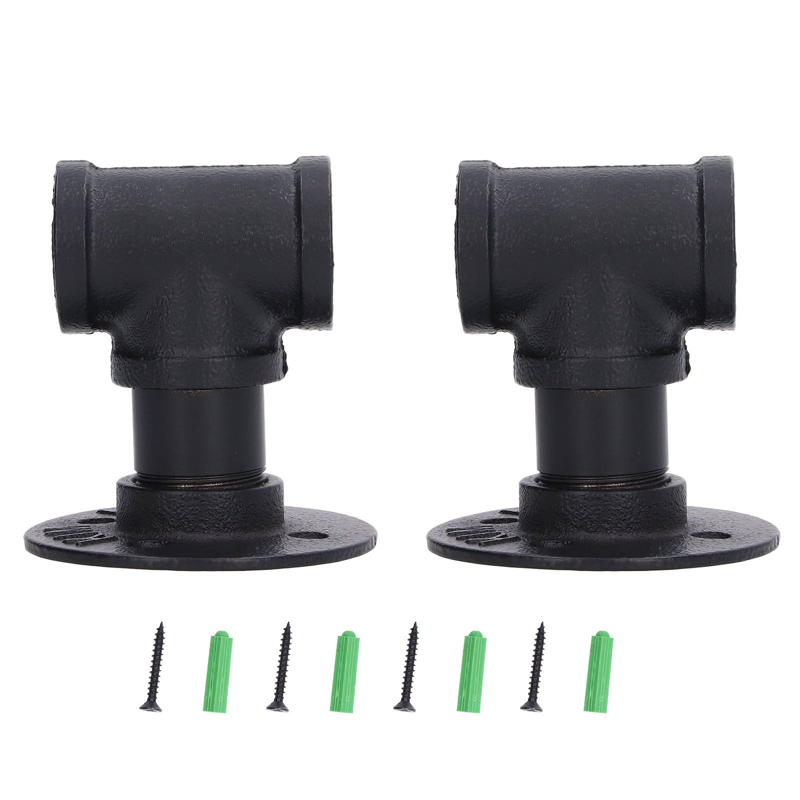 2Pack Wall Mounted Wine Bottle Rack Wine Hanging Holder Water Pipe Design with Mounting Screw for Storage - Image 1