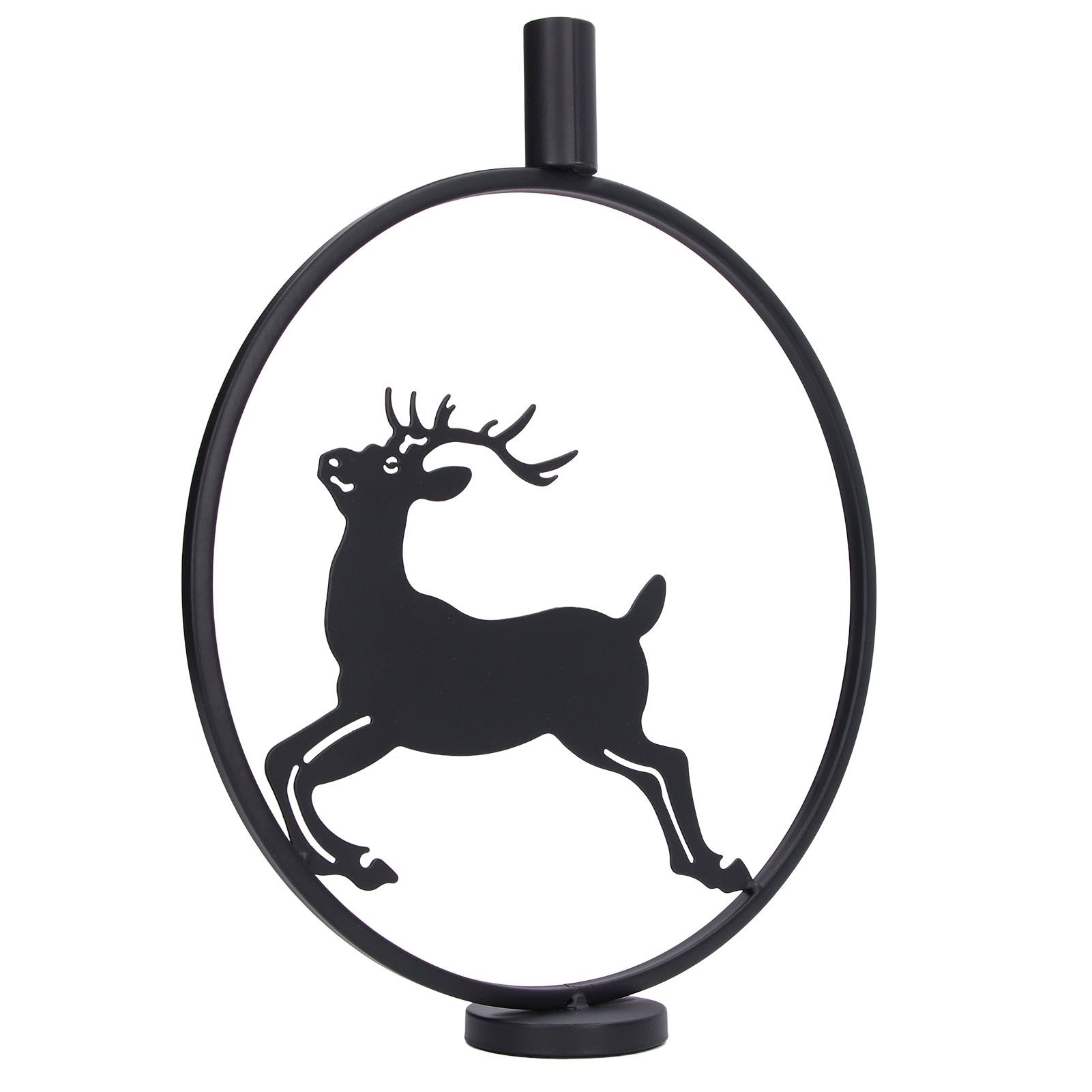 Deer Candle Holder Black European Style Tealight Holder Wall Decoration for Wedding Party - Image 2