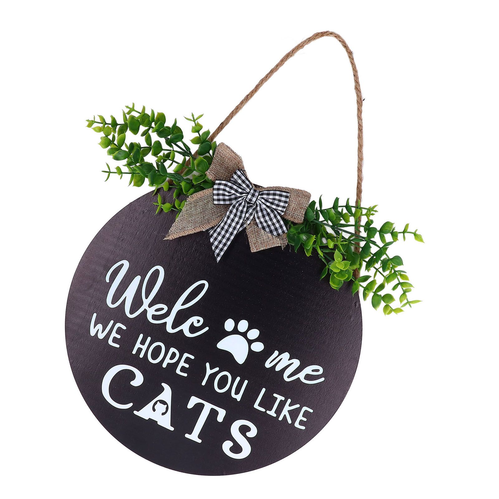 Rustic Welcome Wreath Sign Lovely Farmhouse Front Porch Decoration for Home Decoration - Image 2