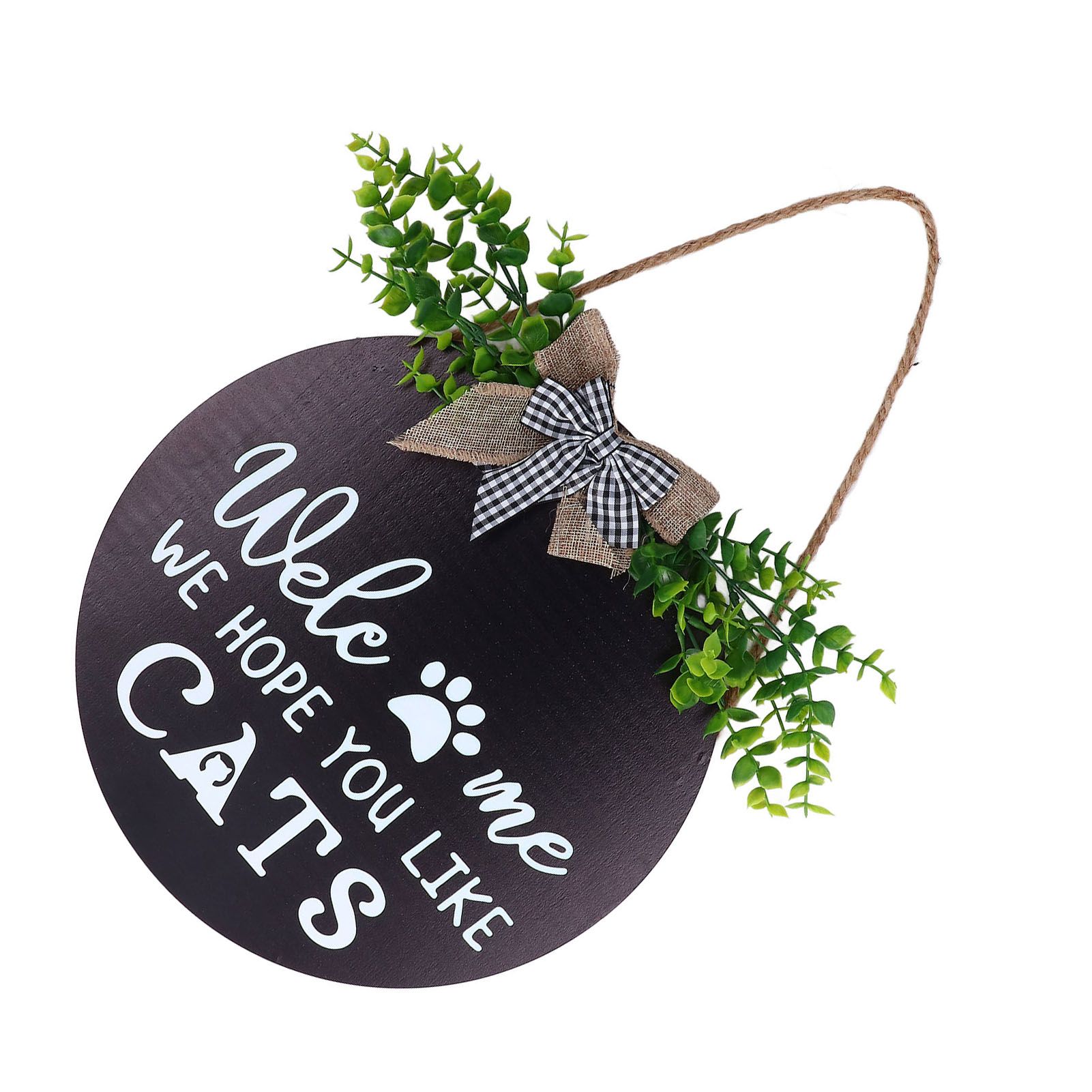 Rustic Welcome Wreath Sign Lovely Farmhouse Front Porch Decoration for Home Decoration - Image 3