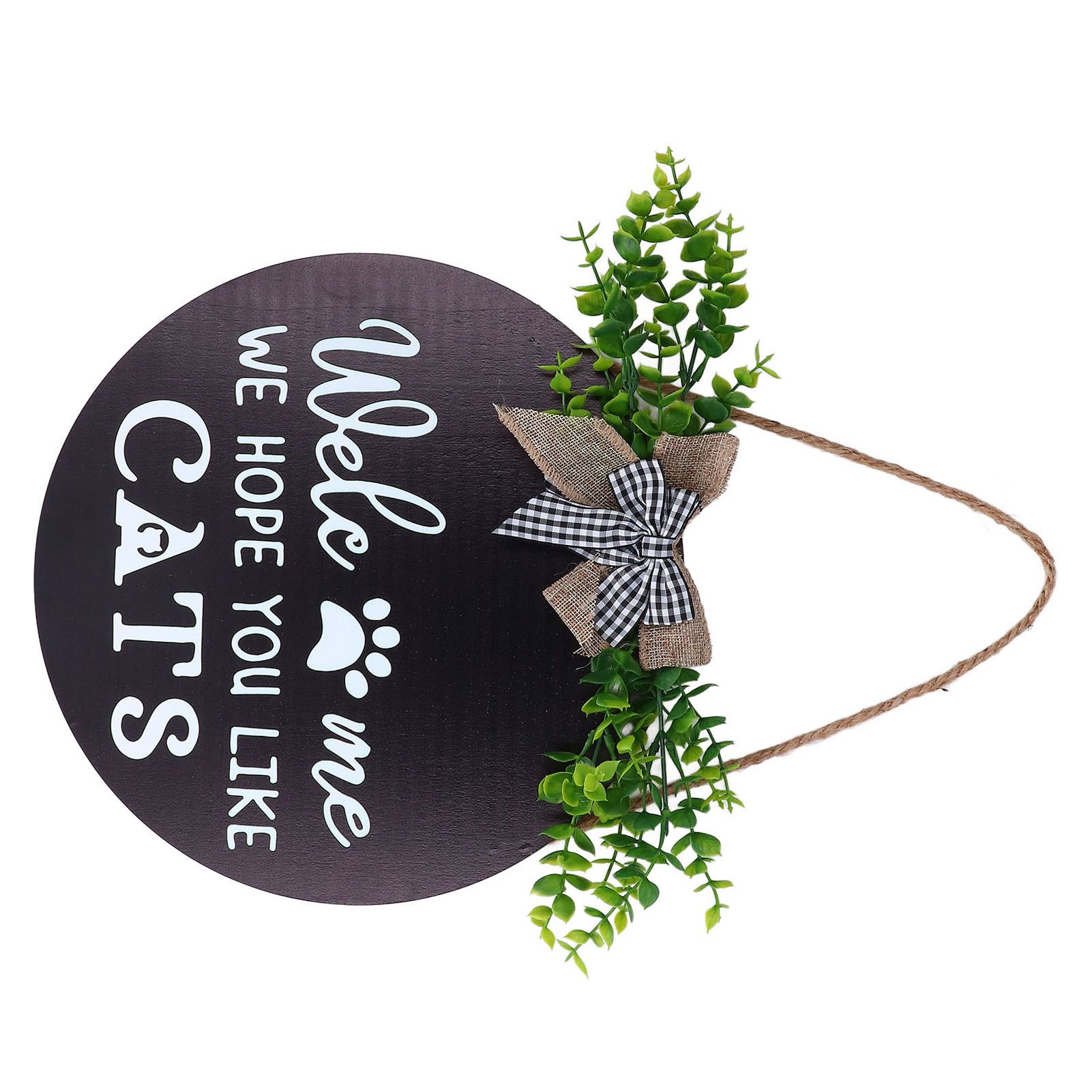 Rustic Welcome Wreath Sign Lovely Farmhouse Front Porch Decoration for Home Decoration - Image 4