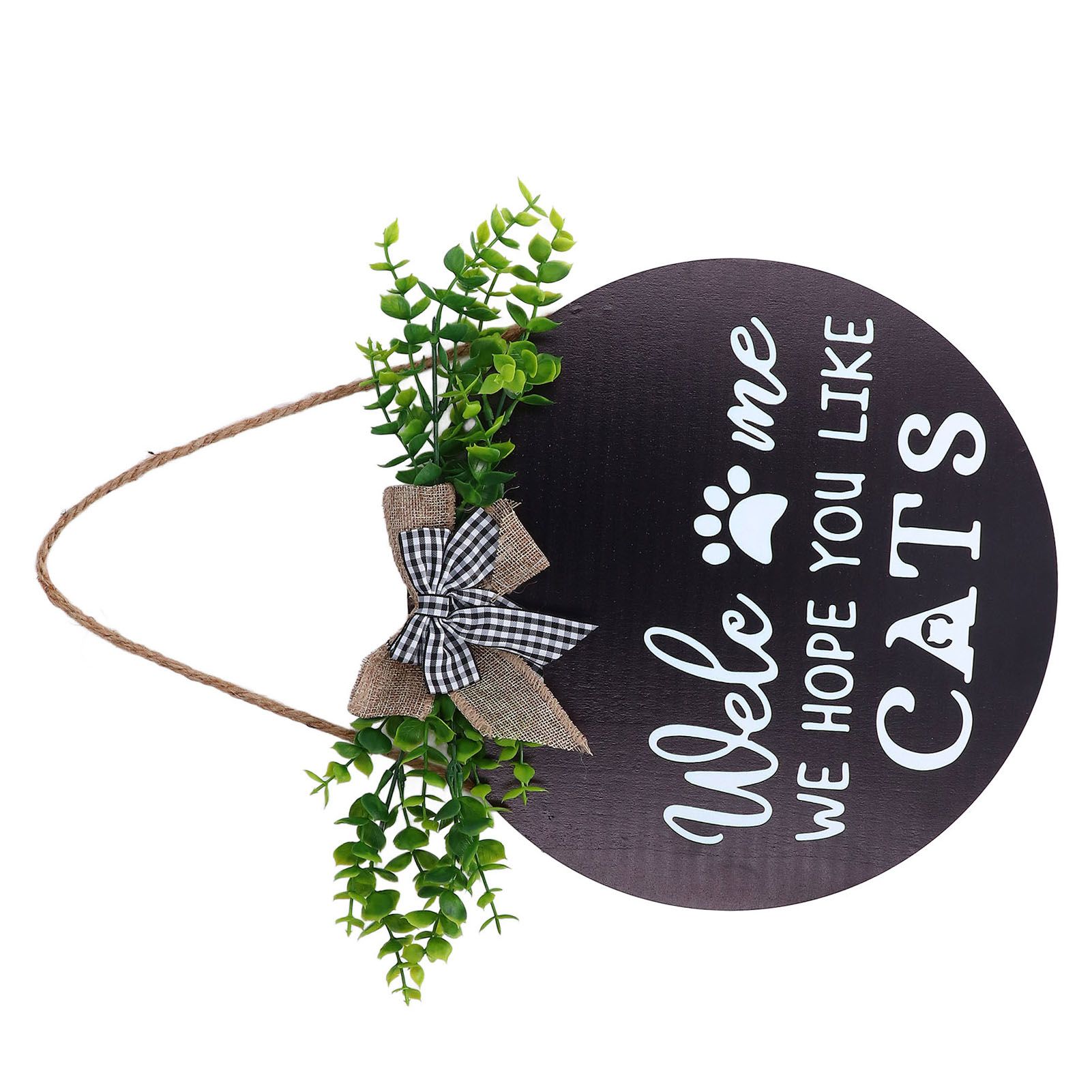 Rustic Welcome Wreath Sign Lovely Farmhouse Front Porch Decoration for Home Decoration - Image 8