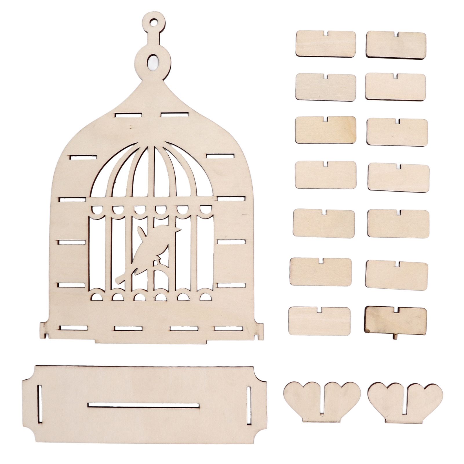 Wooden Chocolate Display Stand Bird Cage Style Dessert Display Shelves Decoration for Wedding Party Decoration - Image 1