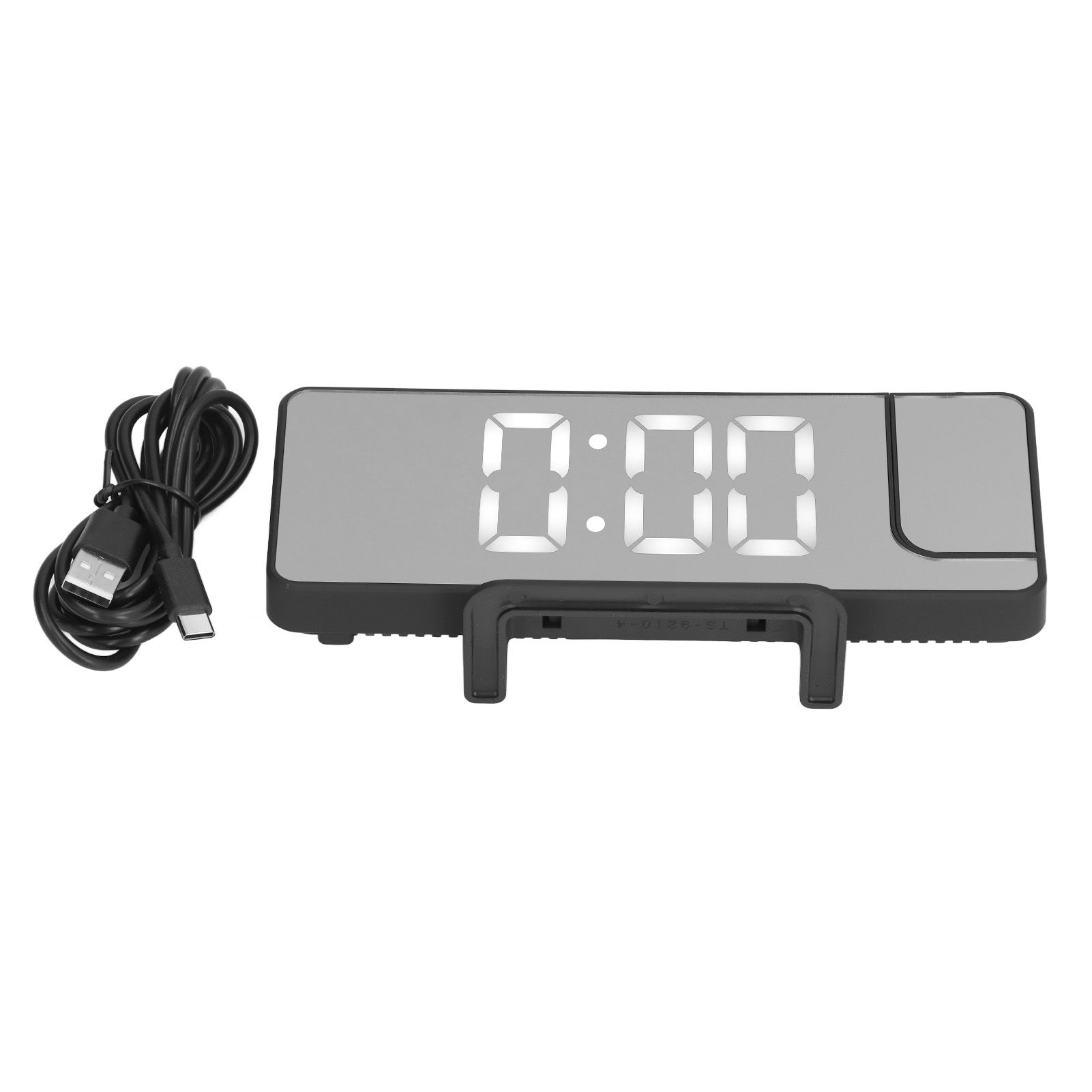 Projection Alarm Clock LED Digital Mirror Alarm Clock Rechargeable 6 Gear Brightness Bedside Clock - Image 2