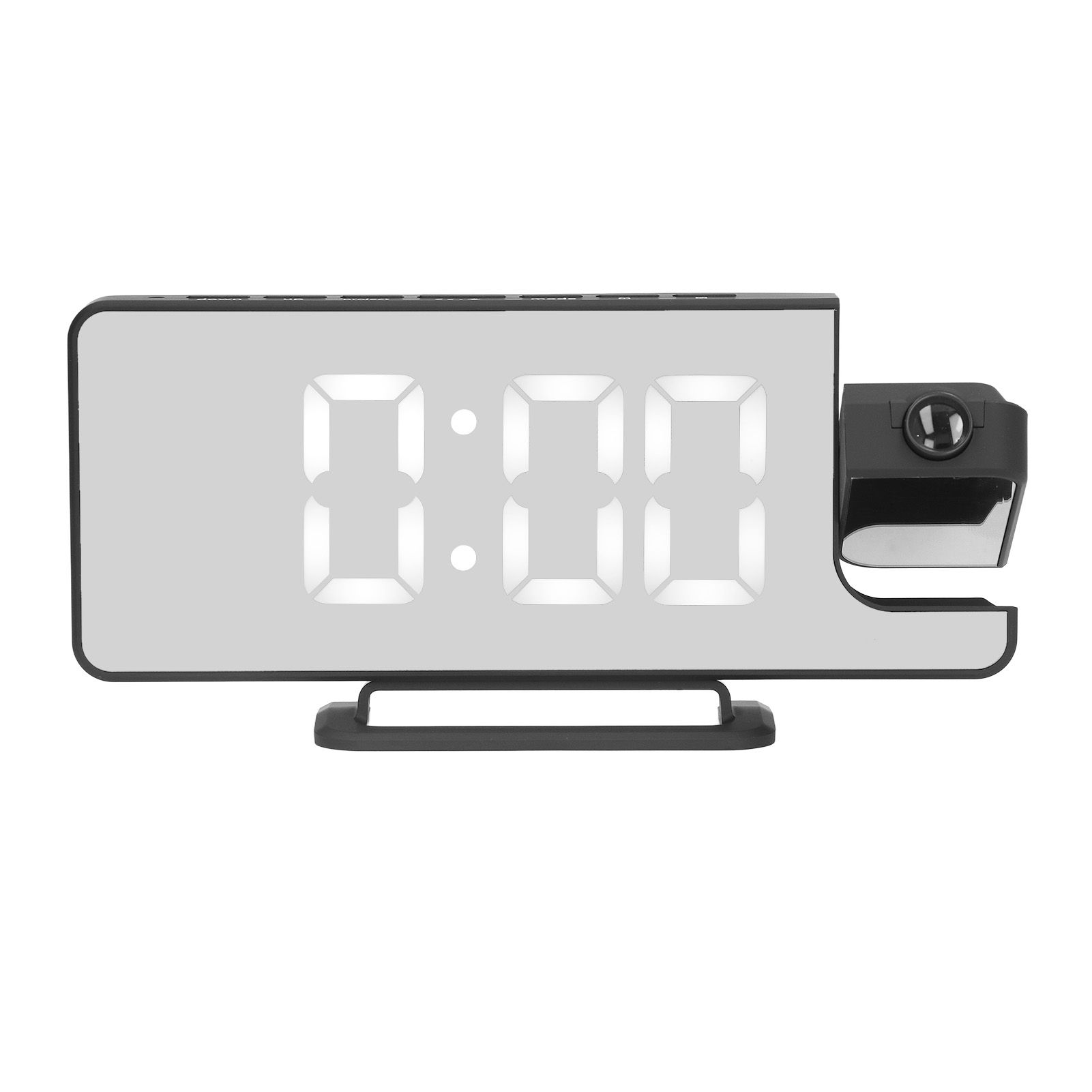 Projection Alarm Clock LED Digital Mirror Alarm Clock Rechargeable 6 Gear Brightness Bedside Clock - Image 7