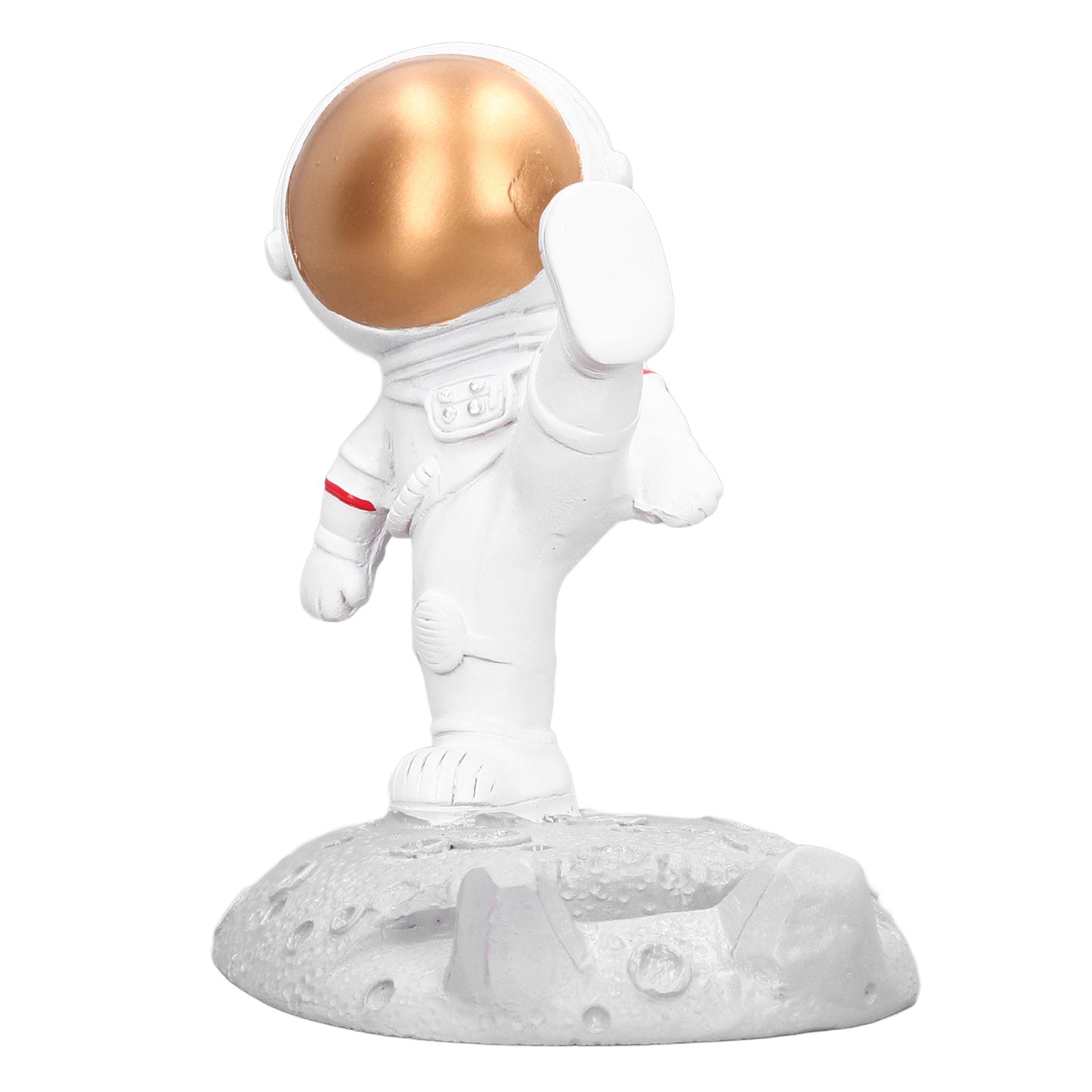 Mobile Phone Holder Astronaut Shape Exquisite Beautiful Environmentally Friendly Bracket OrnamentGolden Astronaut Kick - Image 2
