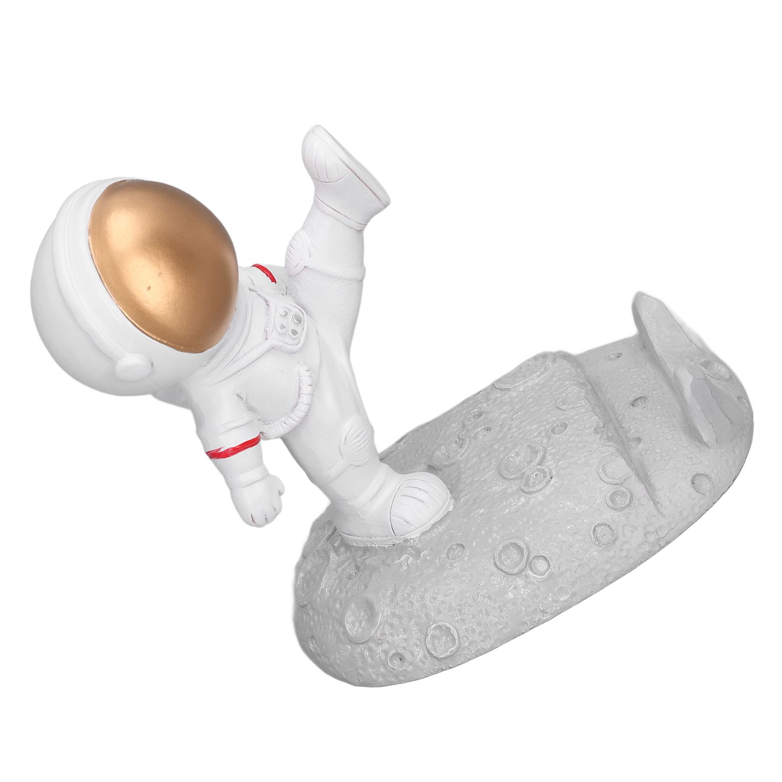 Mobile Phone Holder Astronaut Shape Exquisite Beautiful Environmentally Friendly Bracket OrnamentGolden Astronaut Kick - Image 3
