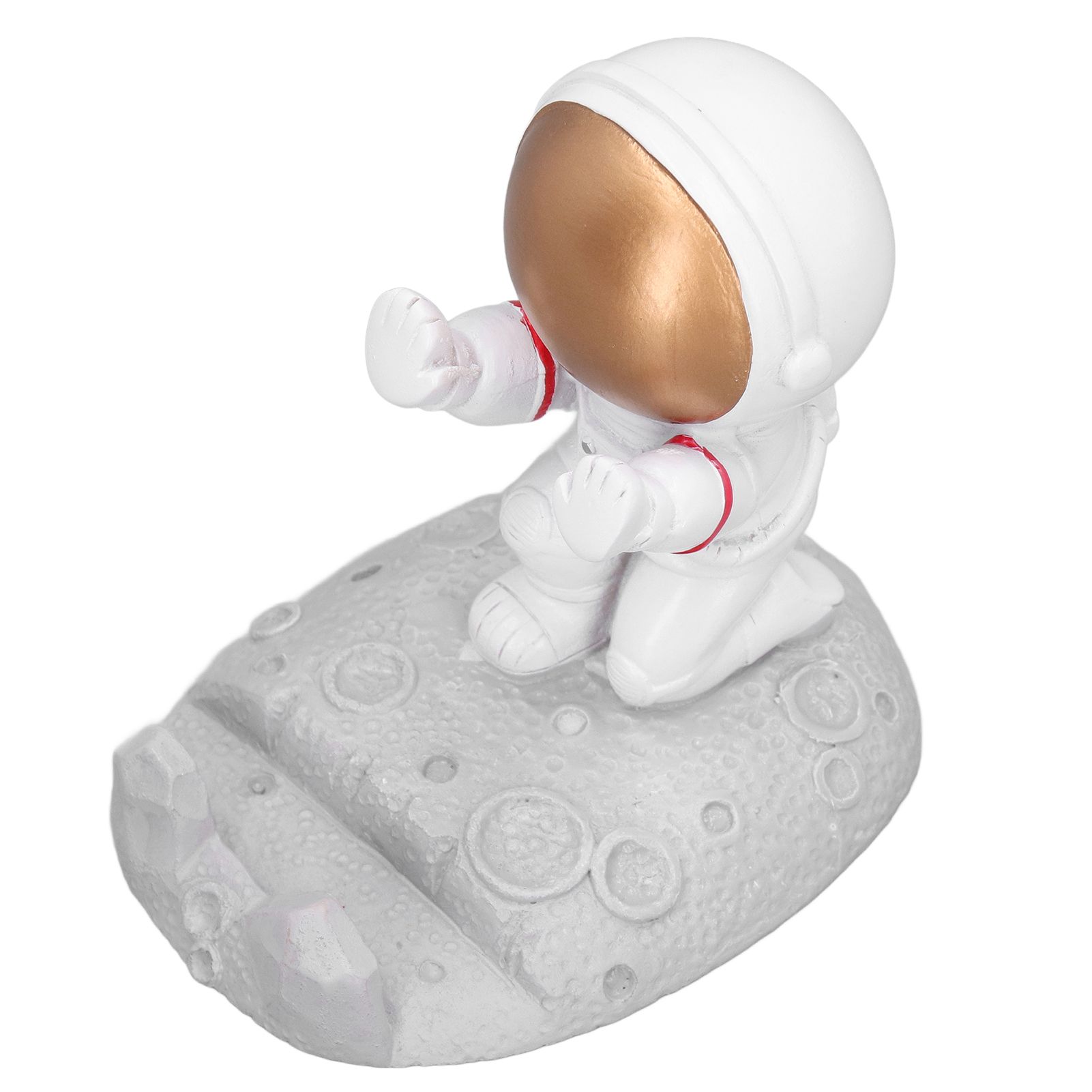 Mobile Phone Holder Astronaut Shape Exquisite Beautiful Environmentally Friendly Bracket OrnamentGolden Astronaut Push - Image 3