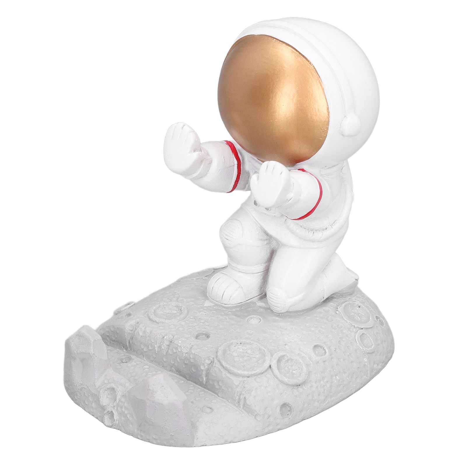 Mobile Phone Holder Astronaut Shape Exquisite Beautiful Environmentally Friendly Bracket OrnamentGolden Astronaut Push - Image 4