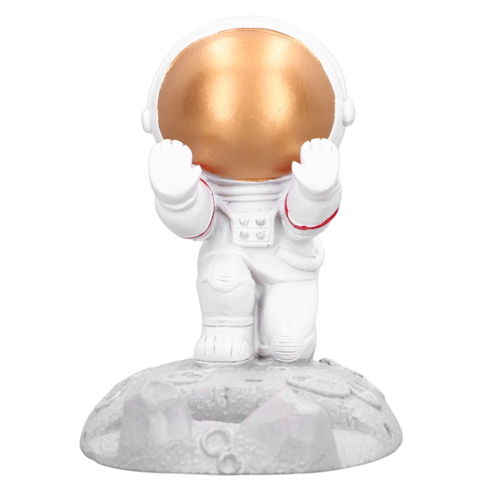 Mobile Phone Holder Astronaut Shape Exquisite Beautiful Environmentally Friendly Bracket OrnamentGolden Astronaut Push - Image 5