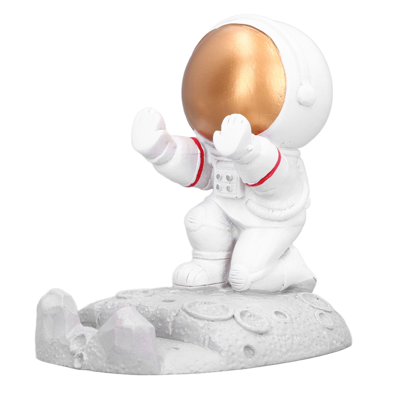Mobile Phone Holder Astronaut Shape Exquisite Beautiful Environmentally Friendly Bracket OrnamentGolden Astronaut Push - Image 8