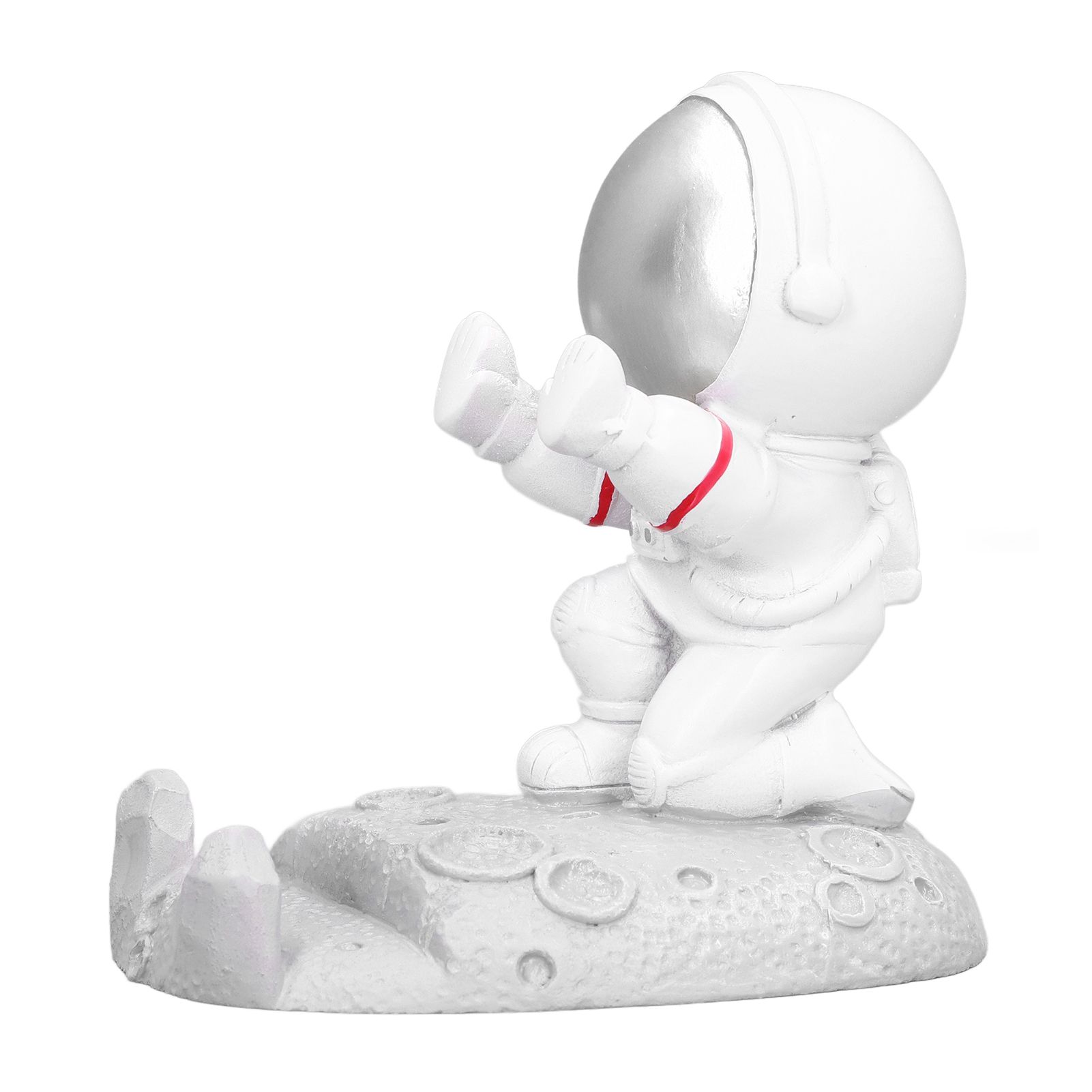 Mobile Phone Holder Astronaut Shape Exquisite Beautiful Environmentally Friendly Bracket OrnamentSilver Astronaut Push - Image 1