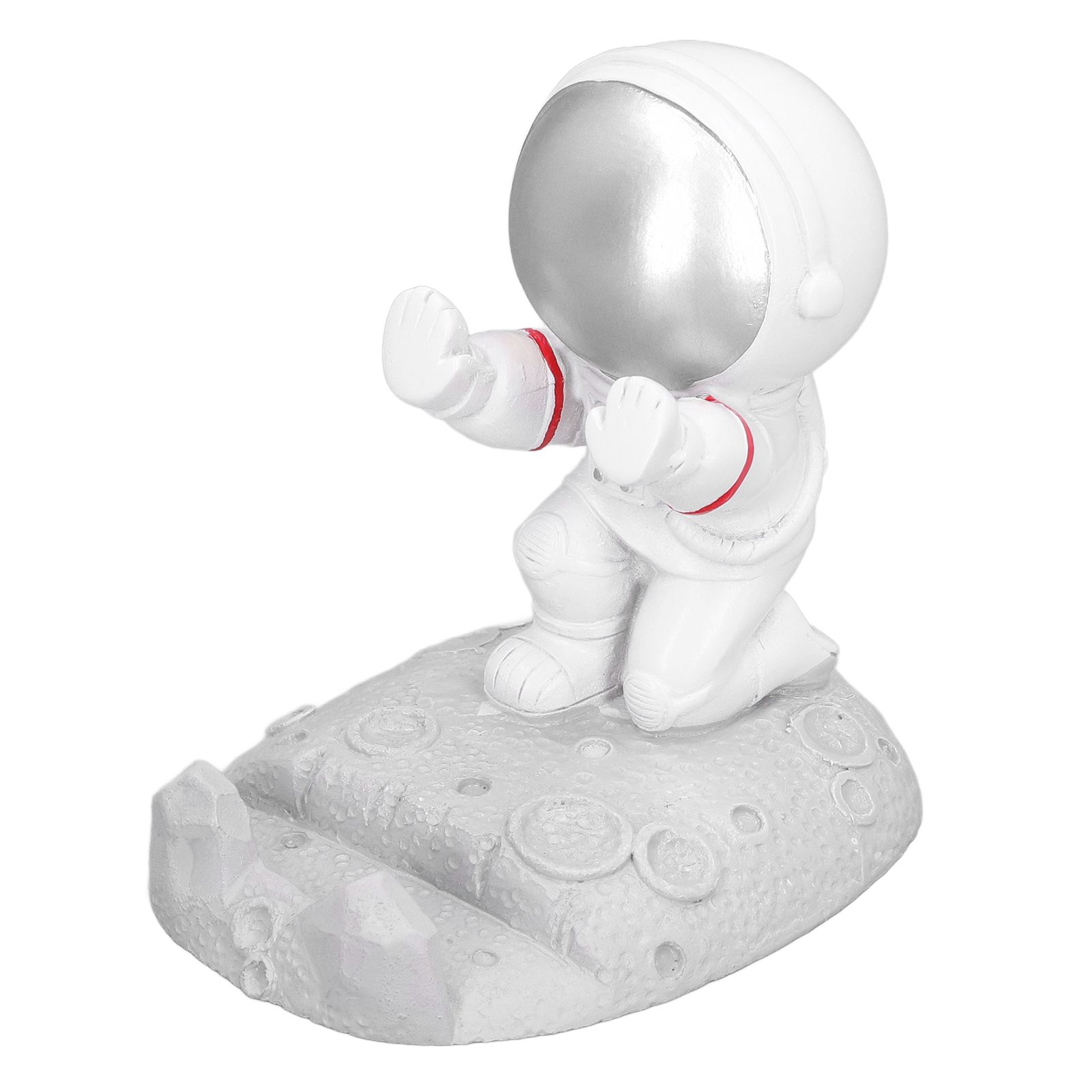 Mobile Phone Holder Astronaut Shape Exquisite Beautiful Environmentally Friendly Bracket OrnamentSilver Astronaut Push - Image 2