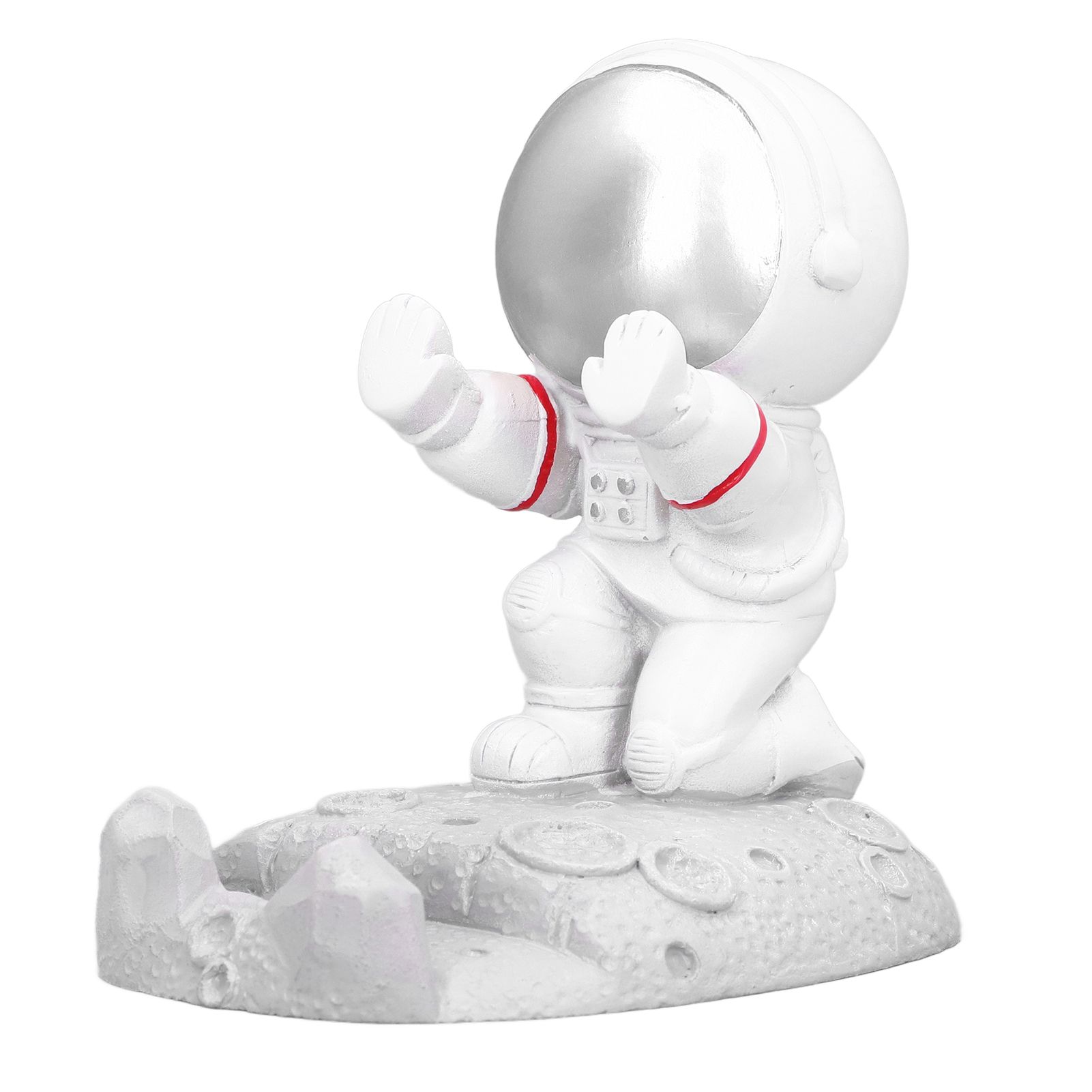 Mobile Phone Holder Astronaut Shape Exquisite Beautiful Environmentally Friendly Bracket OrnamentSilver Astronaut Push - Image 5