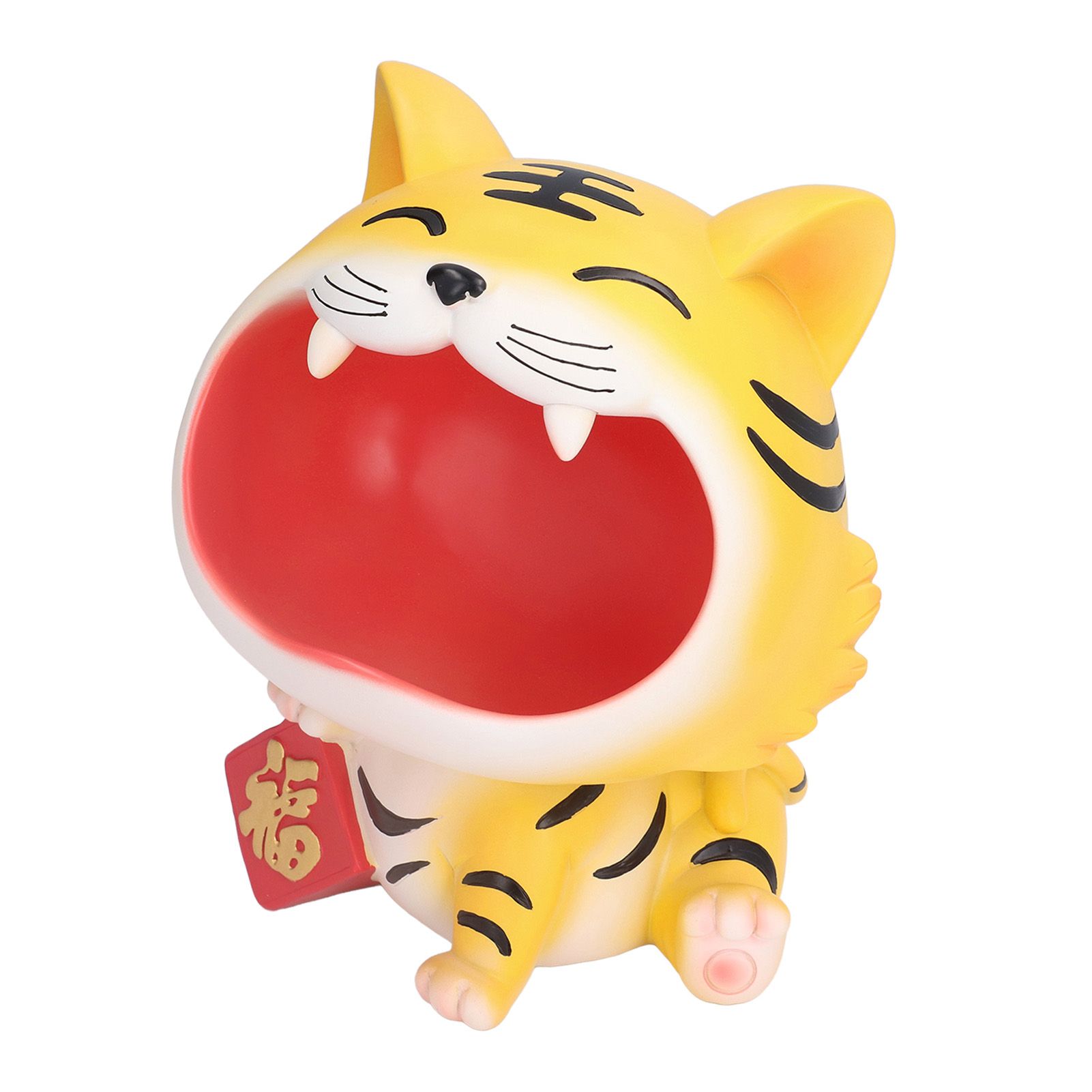 Resin Animal Storage Decoration Big Mouth Animal Statue Key Holder for Living Room Bedroom OfficeLucky Tiger - Image 3