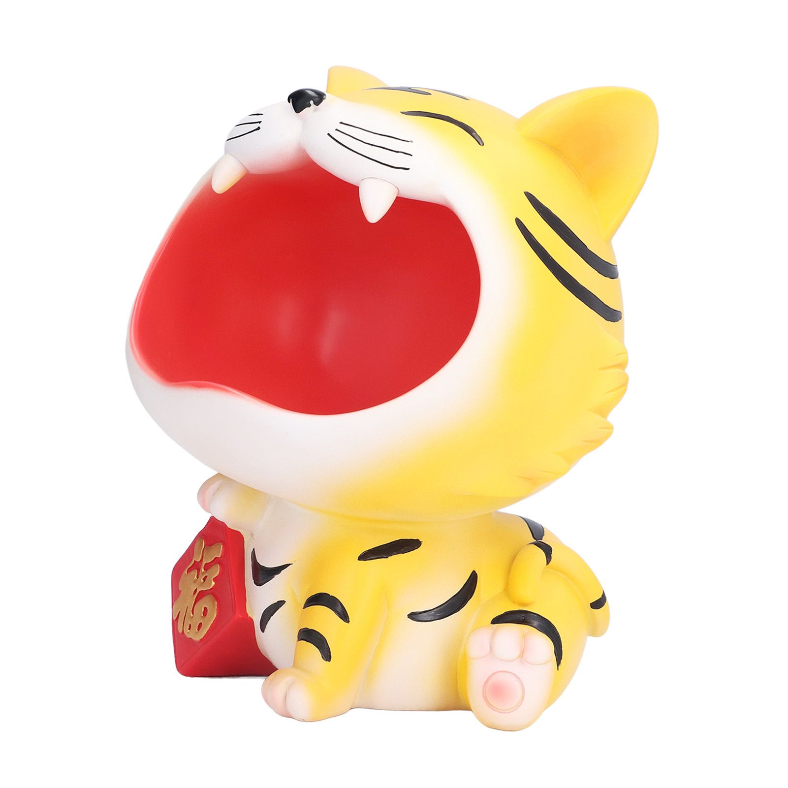 Resin Animal Storage Decoration Big Mouth Animal Statue Key Holder for Living Room Bedroom OfficeLucky Tiger - Image 4