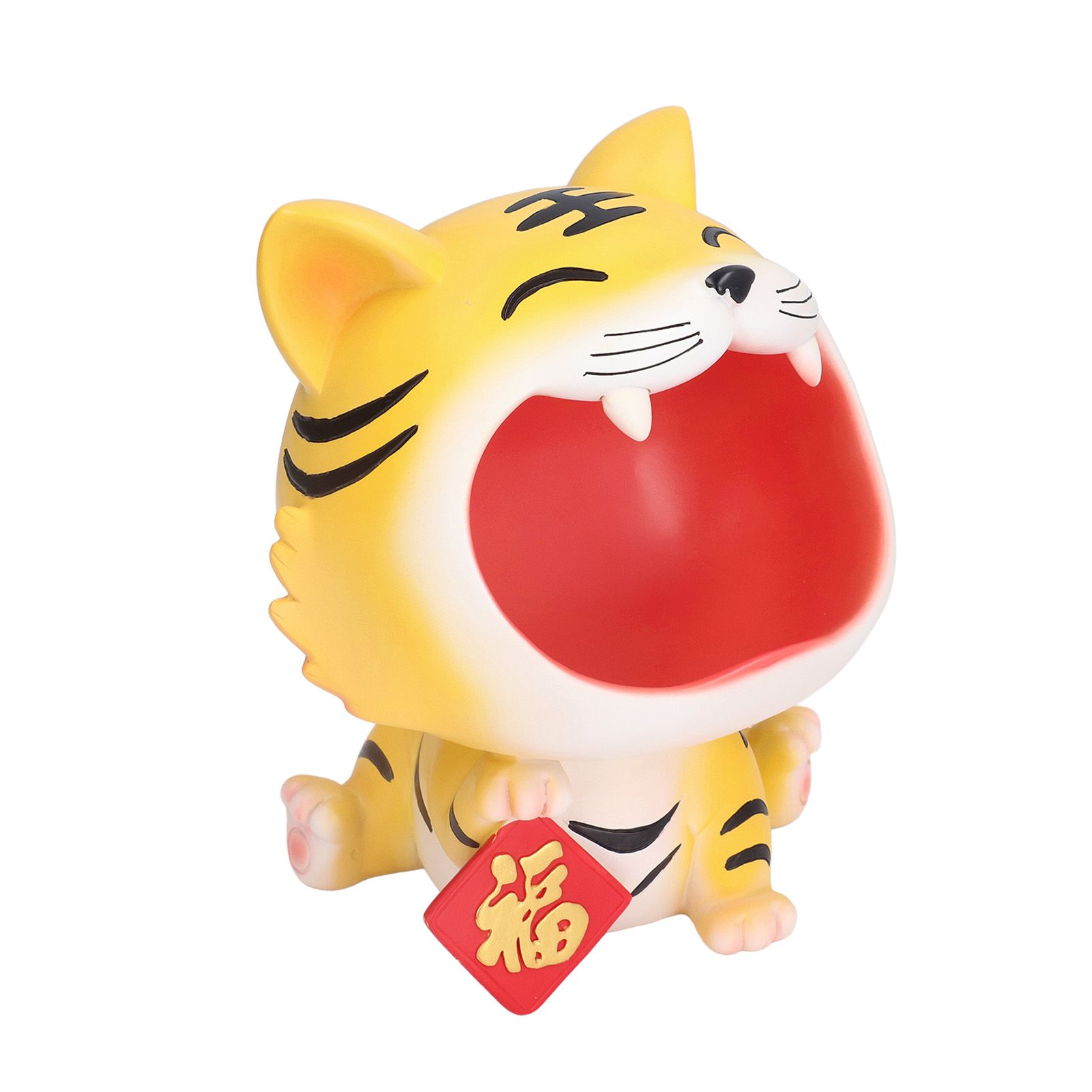 Resin Animal Storage Decoration Big Mouth Animal Statue Key Holder for Living Room Bedroom OfficeLucky Tiger - Image 6